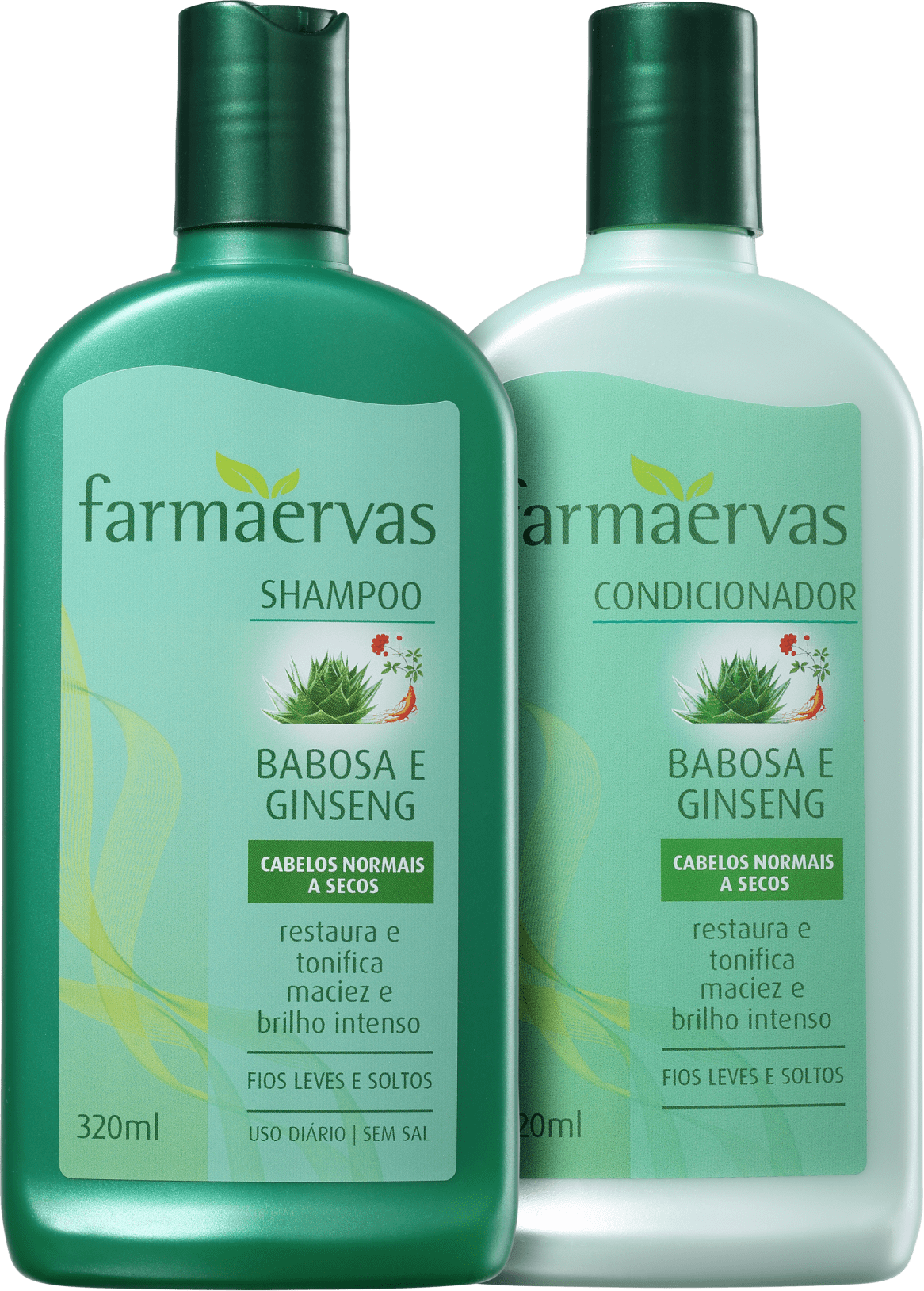 Kit Farmaervas Babosa e Ginseng Duo (2 Produtos)