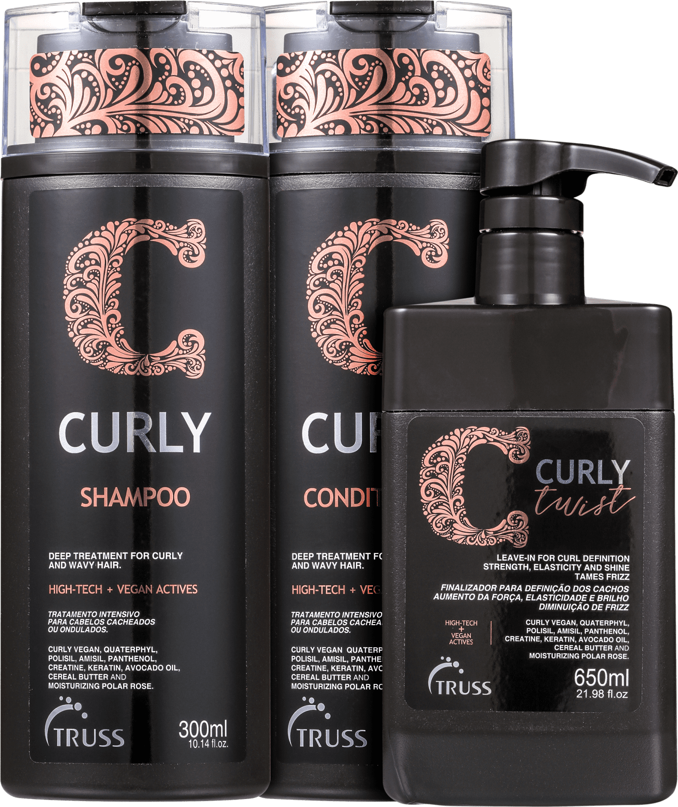 Kit Truss Curly Trio (3 Produtos)