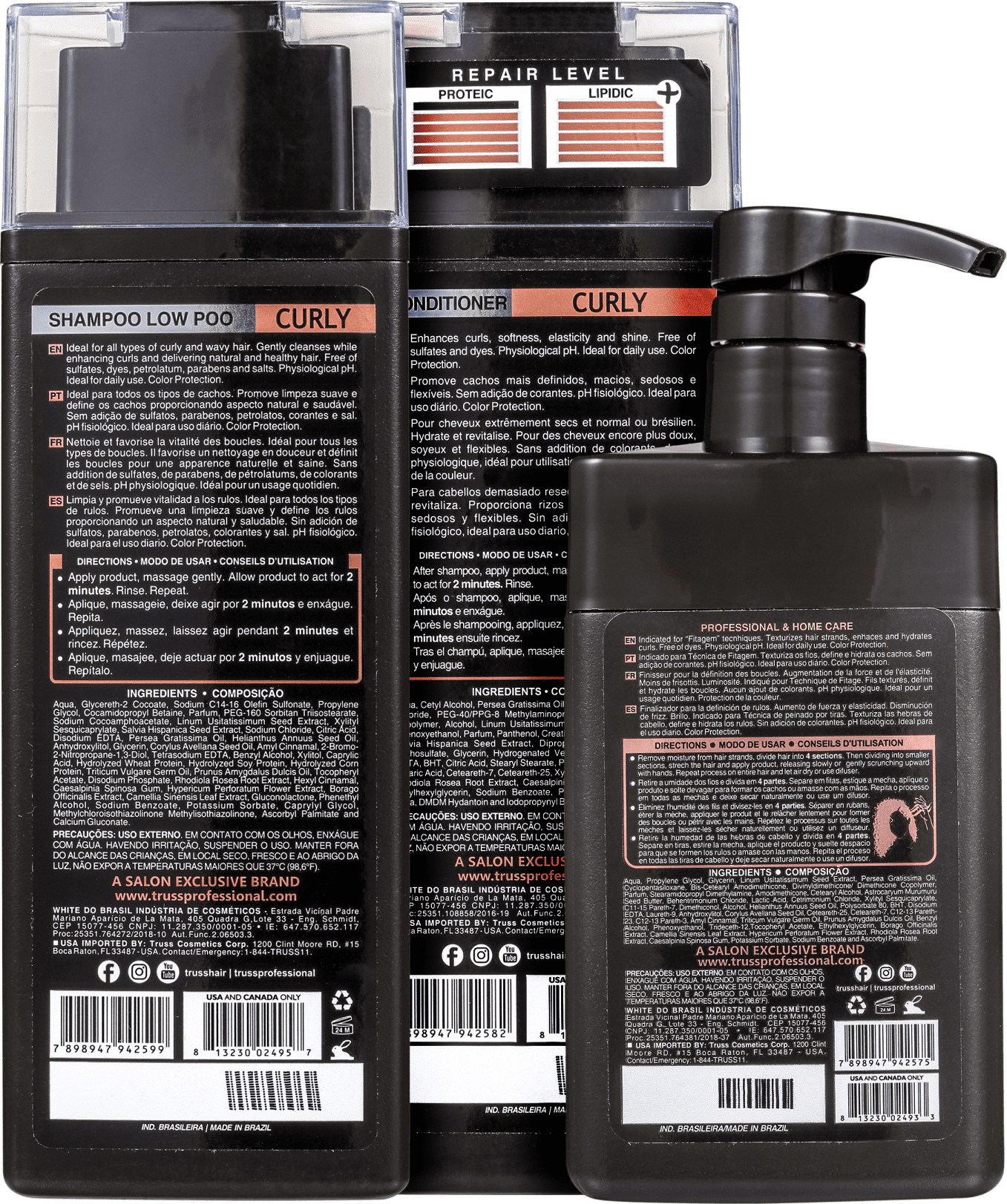 Kit Truss Curly Low Poo Trio (3 Produtos)
