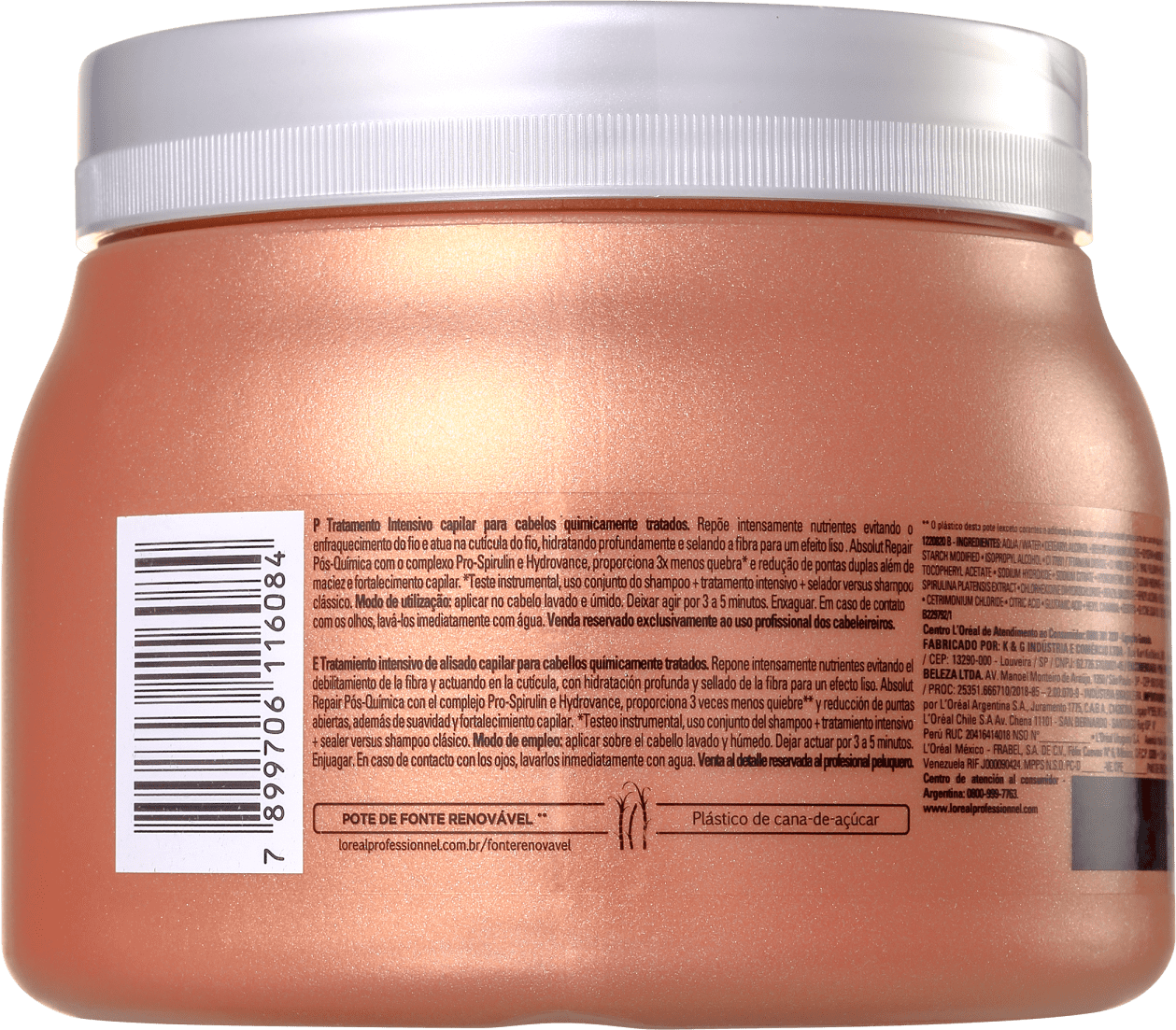 L'Oréal Professionnel Absolut Repair Pós-Química Multi-Reconstrutor - Máscara Capilar 500g