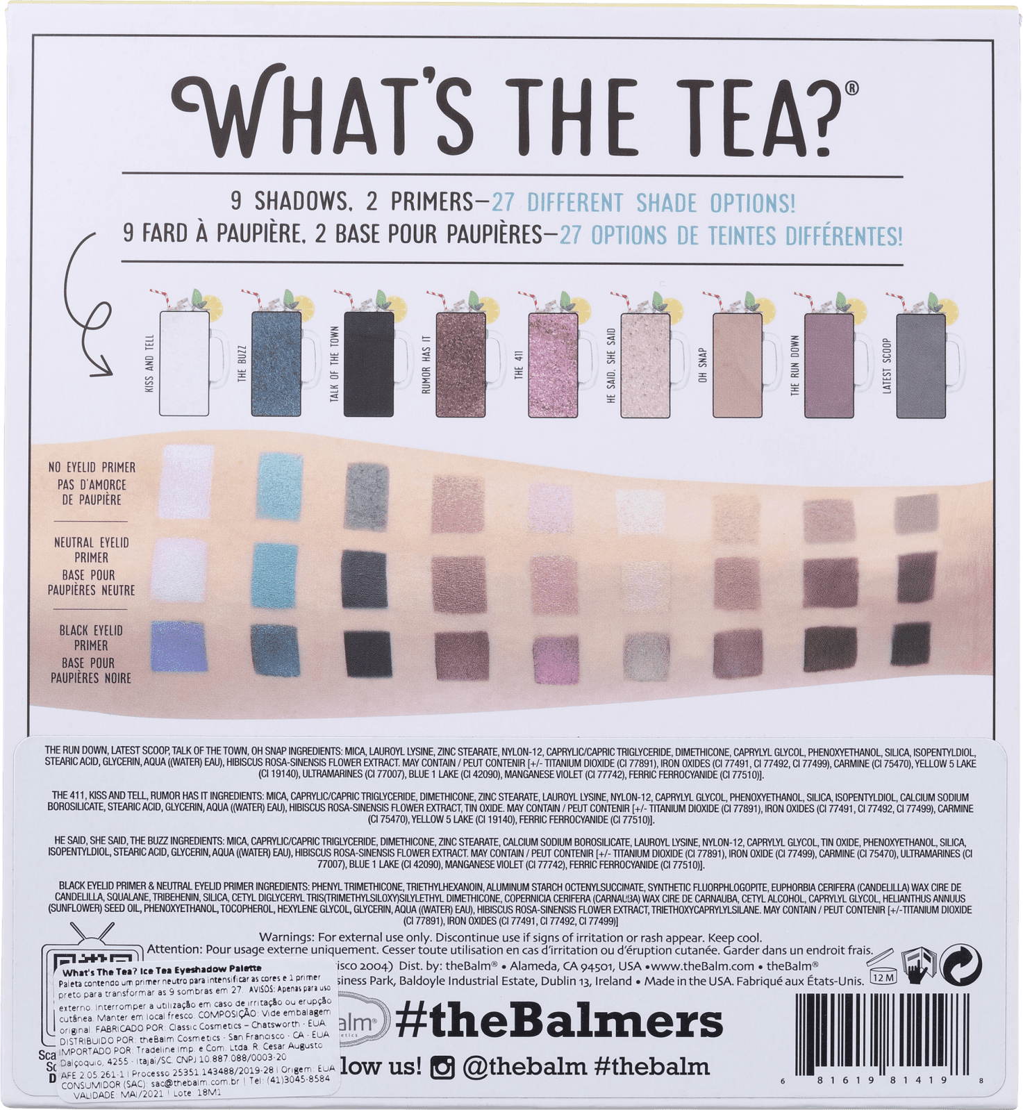 The Balm What’s the Tea? Ice Tea - Paleta de Sombras 12,6g
