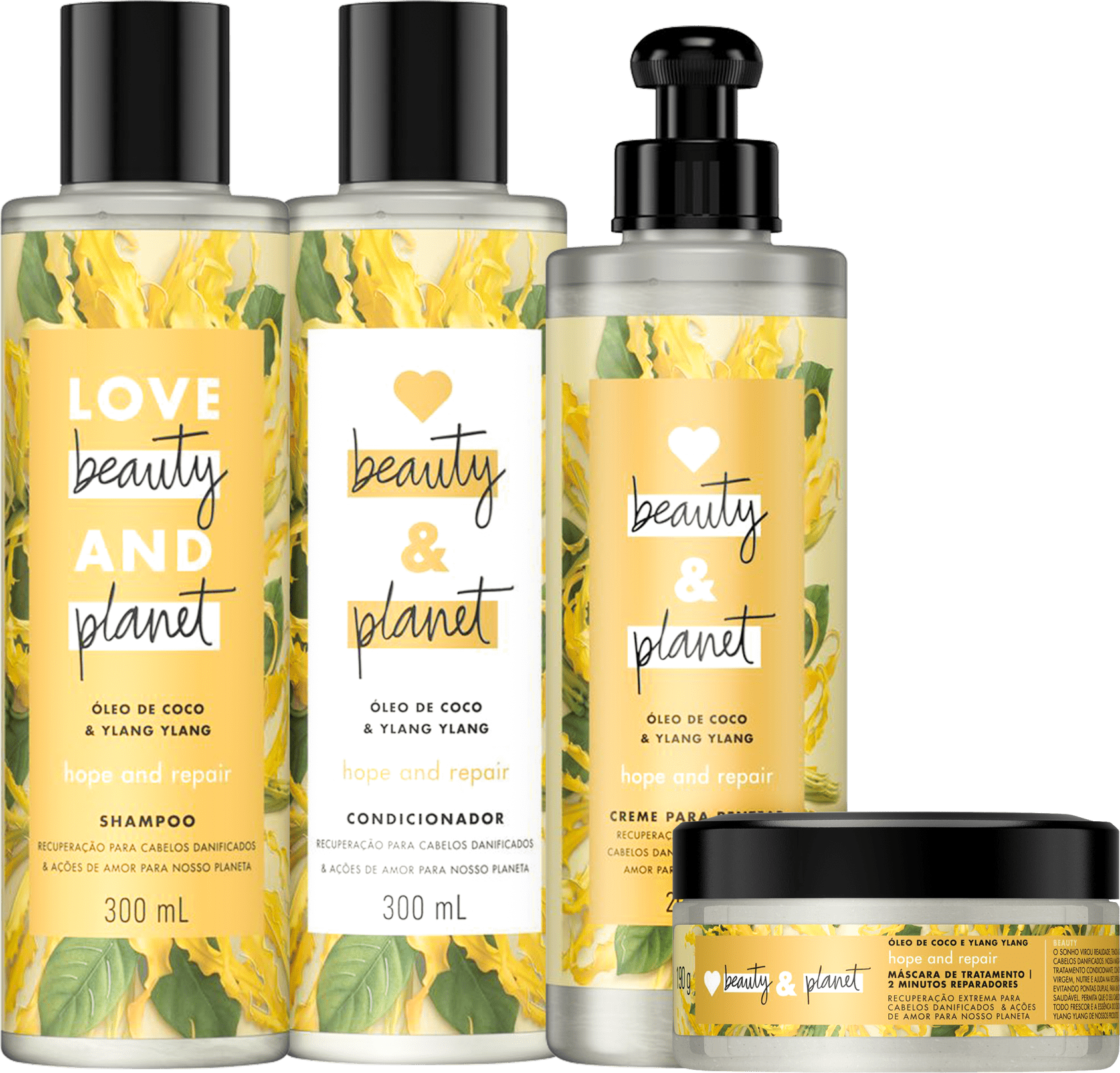 Kit Love Beauty and Planet Hope & Repair Full (4 Produtos)