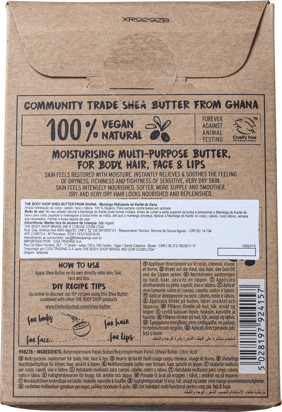 The Body Shop Shea Butter - Manteiga Hidratante 150ml