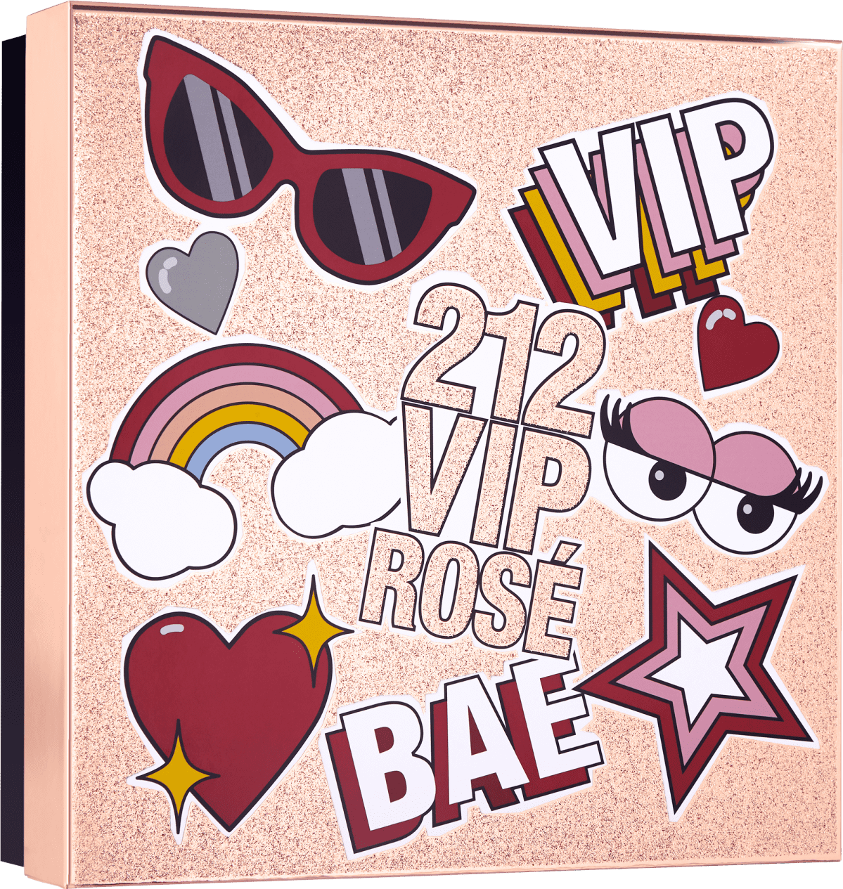 Conjunto 212 VIP Rosé Bae Carolina Herrera Feminino - Eau de Parfum 80ml + Loção Corporal 100ml