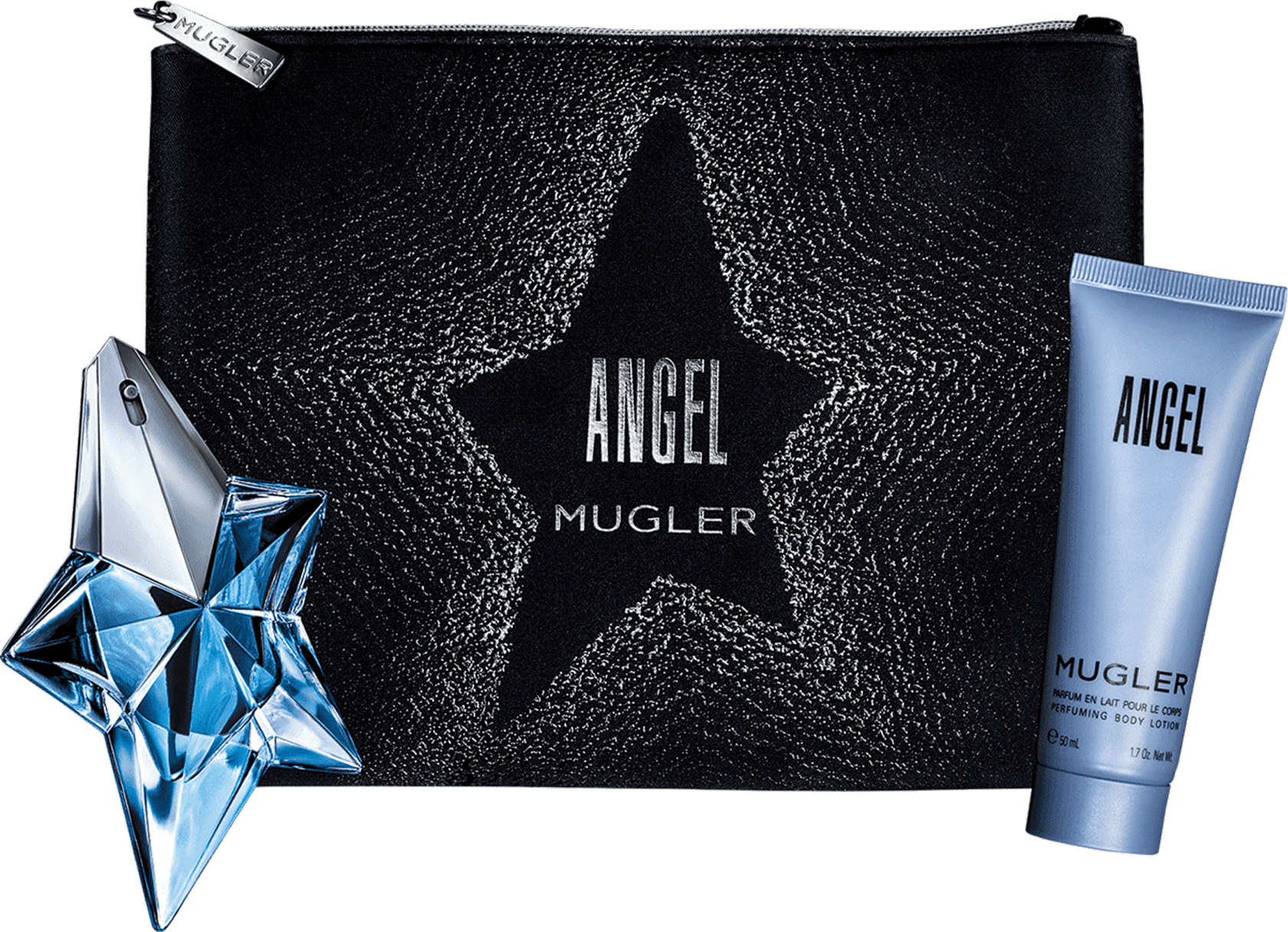 Conjunto Angel Couture Mugler Feminino - Eau de Parfum 25ml + Loção Corporal 50ml + Nécessaire