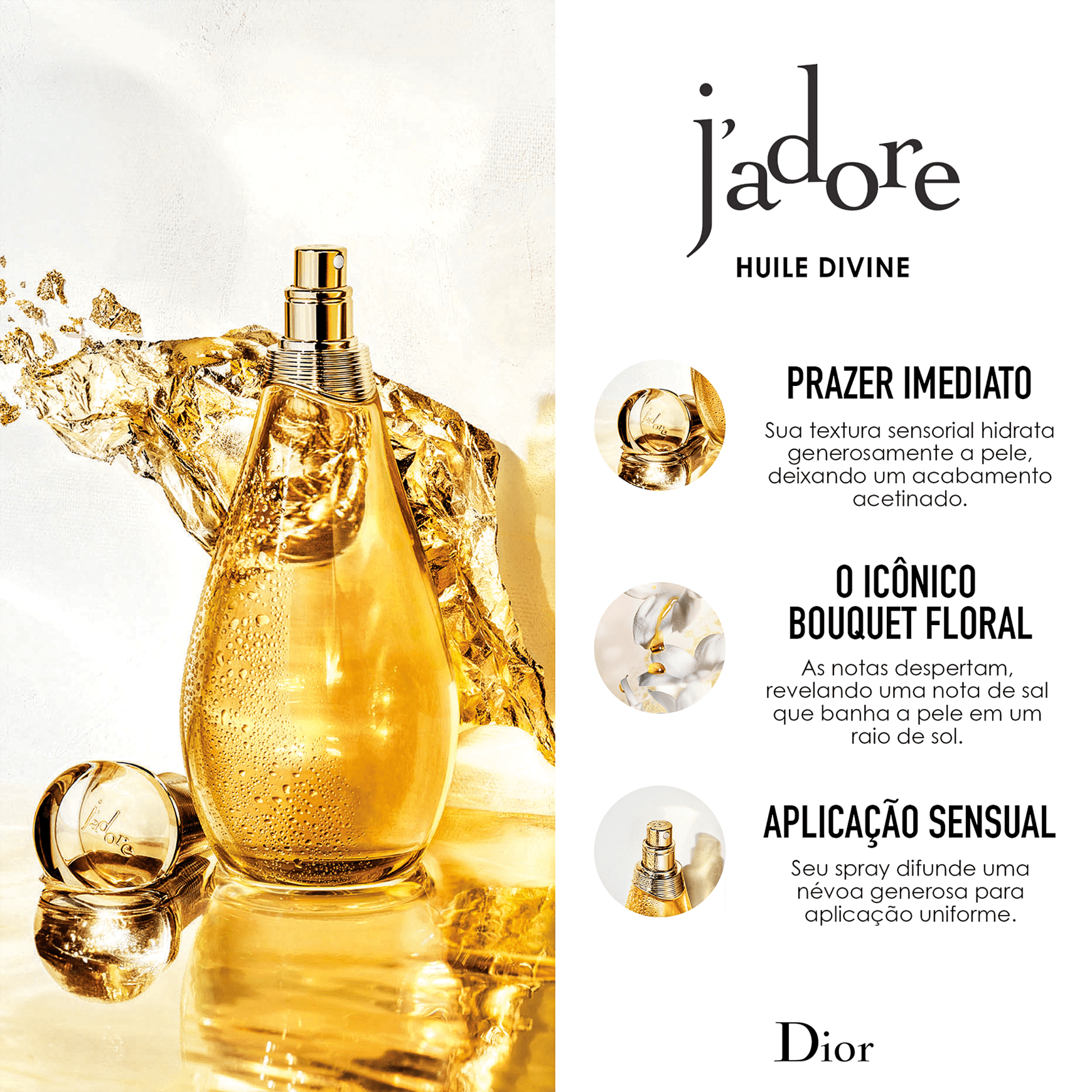 Dior J'adore Huile Divine - Óleo Corporal 150ml