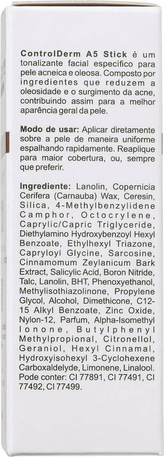 Biomarine Control Derm FPS 75 PPD 25 Bege - Base em Bastão 18g