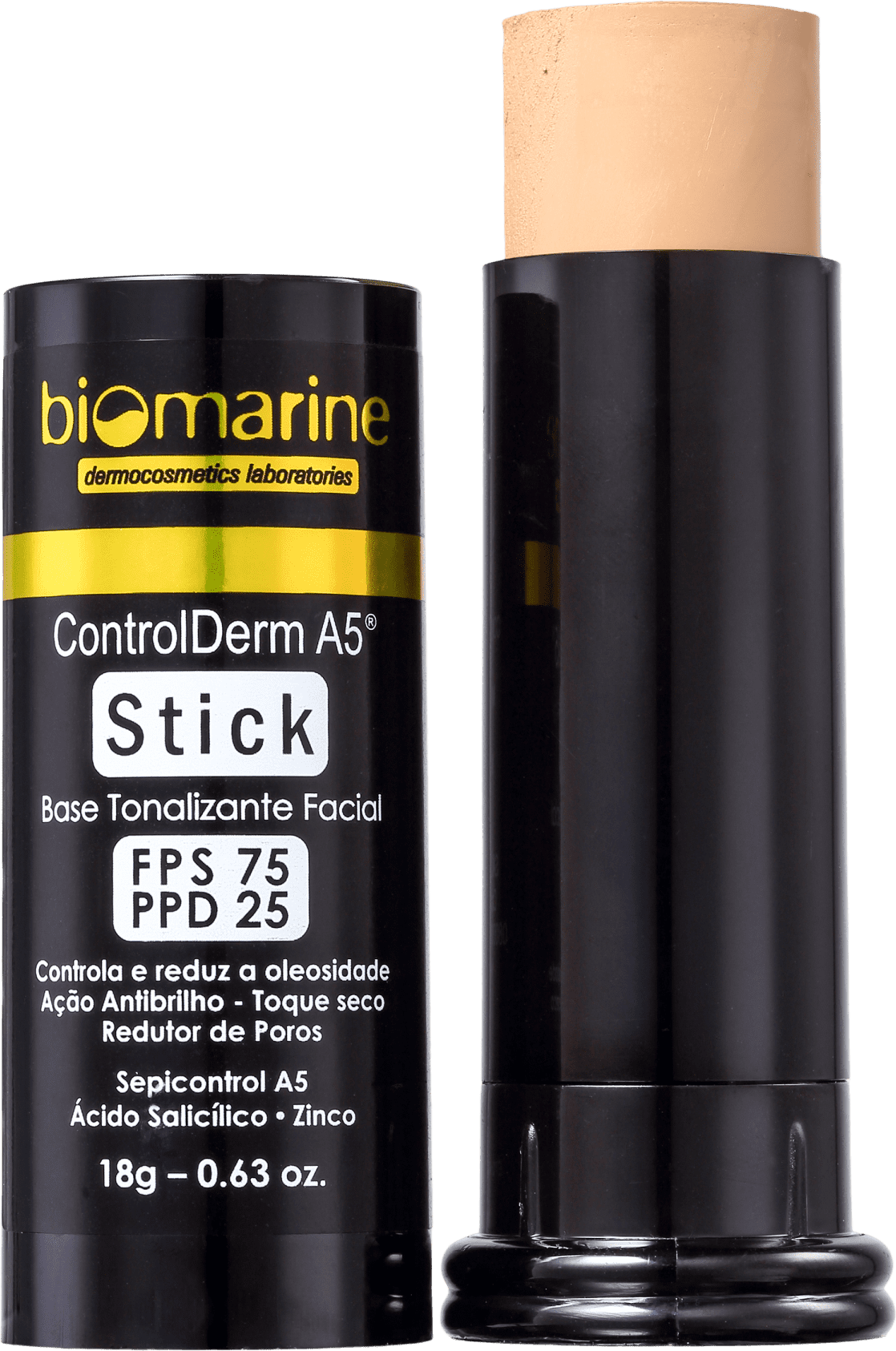 Biomarine Control Derm FPS 75 PPD 25 Natural - Base em Bastão 18g