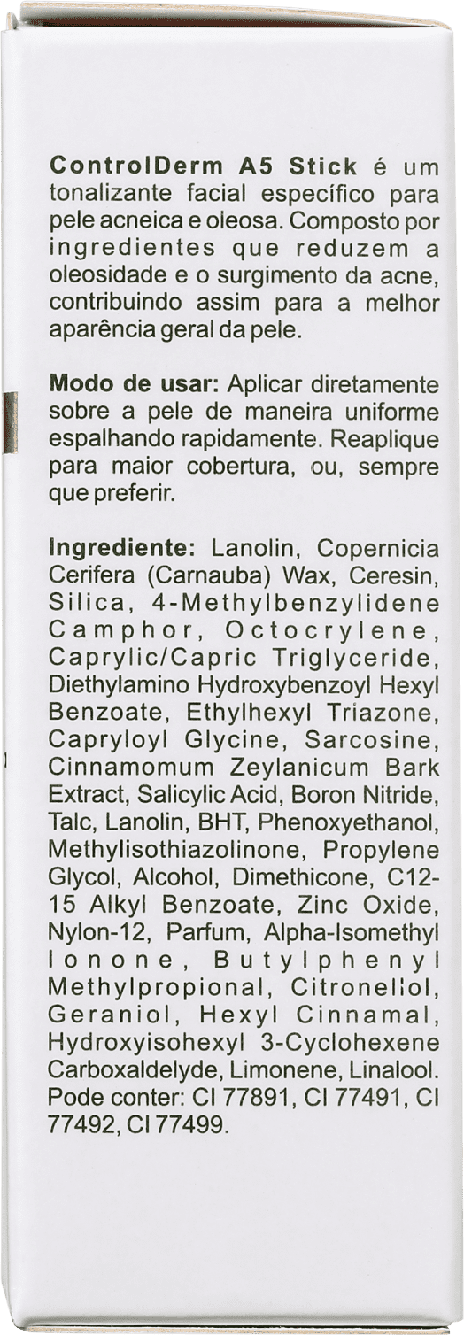 Biomarine Control Derm FPS 75 PPD 25 Natural - Base em Bastão 18g
