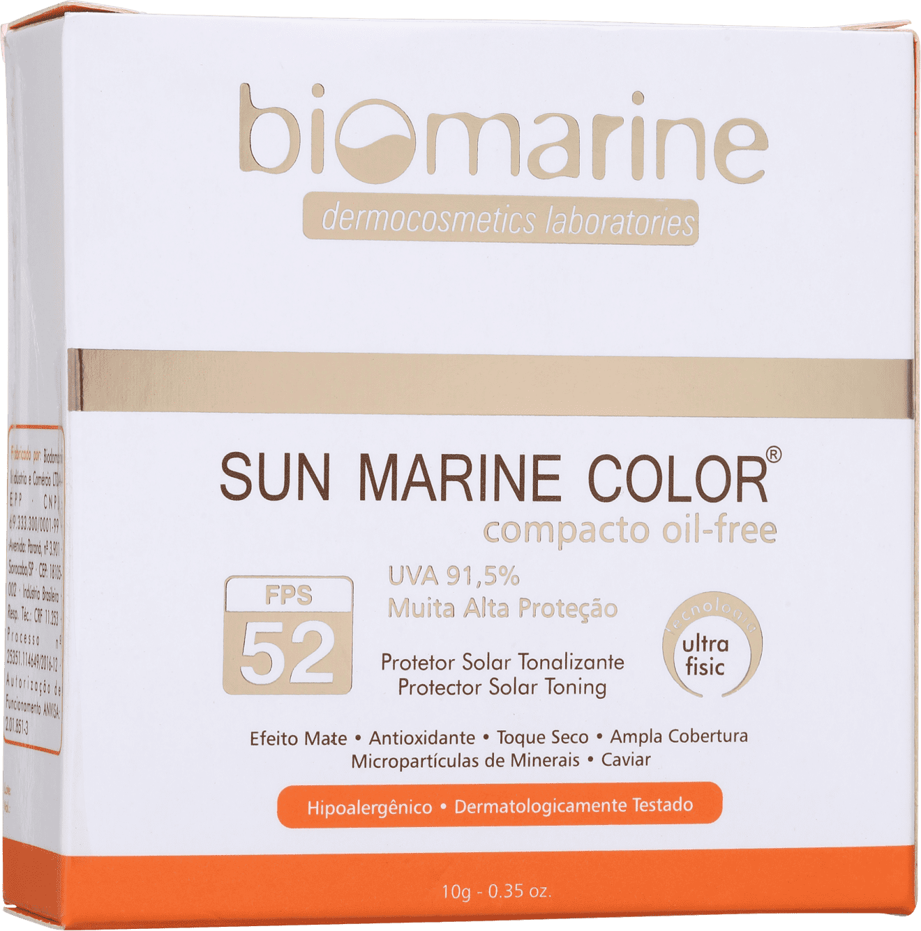 Biomarine Sun Marine Color FPS 50 Chocolate - Pó Compacto 12g
