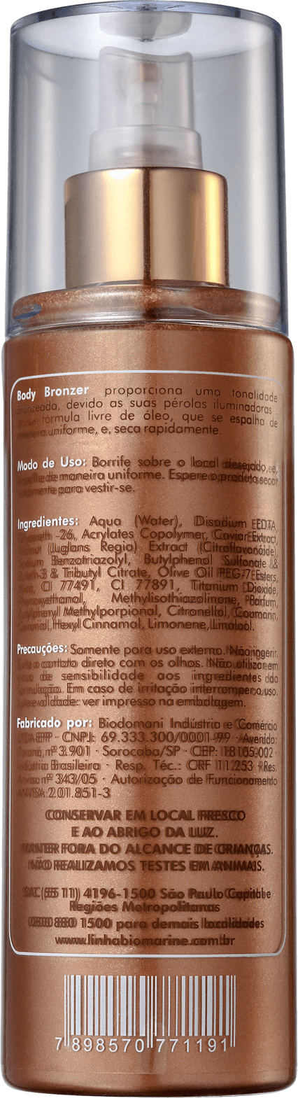 Biomarine Sun Marine Body Bronzer - Spray Autobronzeador 200ml