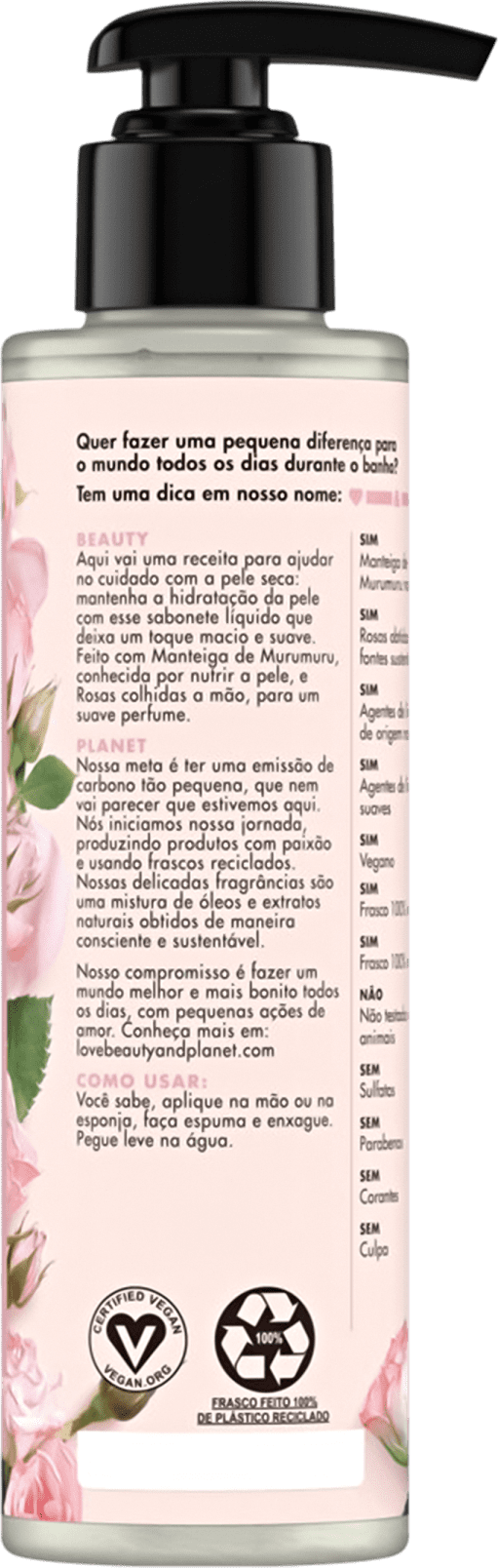 Love Beauty and Planet Caring Moisture - Sabonete Líquido 300ml