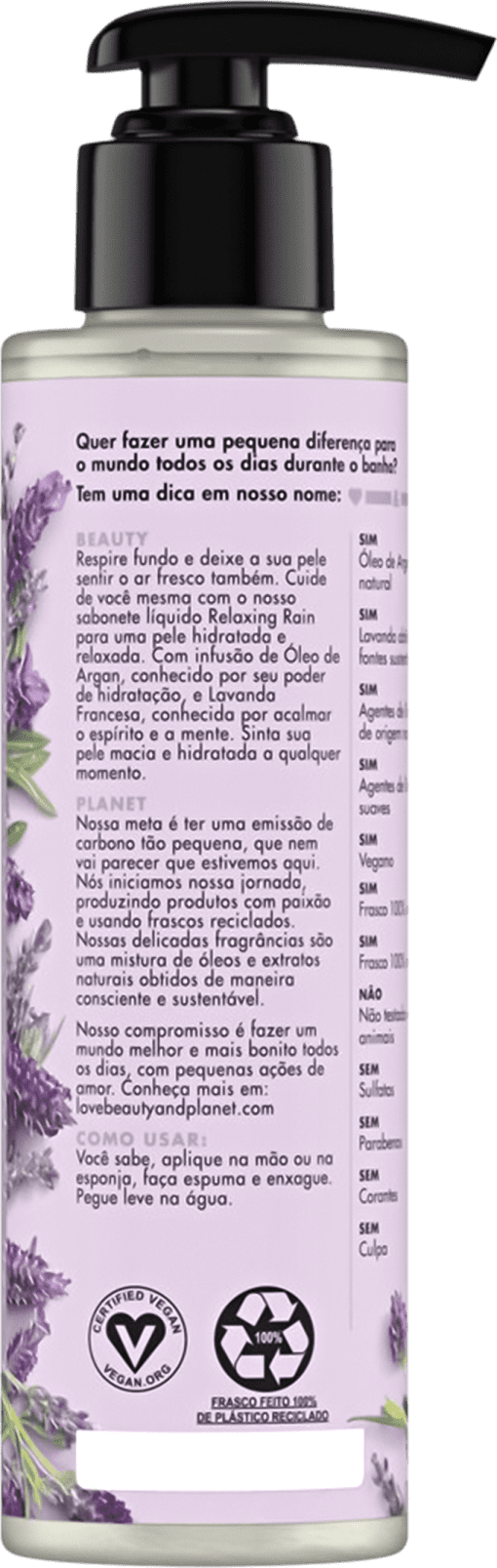 Love Beauty and Planet Relaxing Rain - Sabonete Líquido 300ml