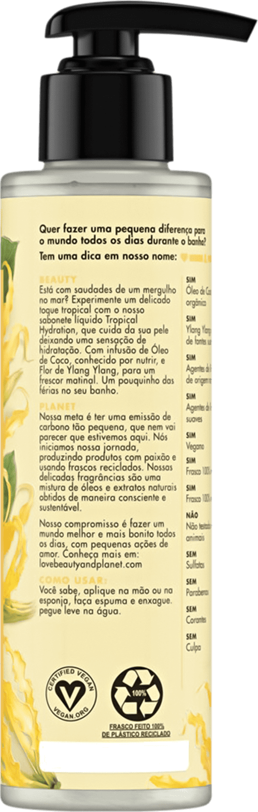 Love Beauty and Planet Tropical Hydration - Sabonete Líquido 300ml