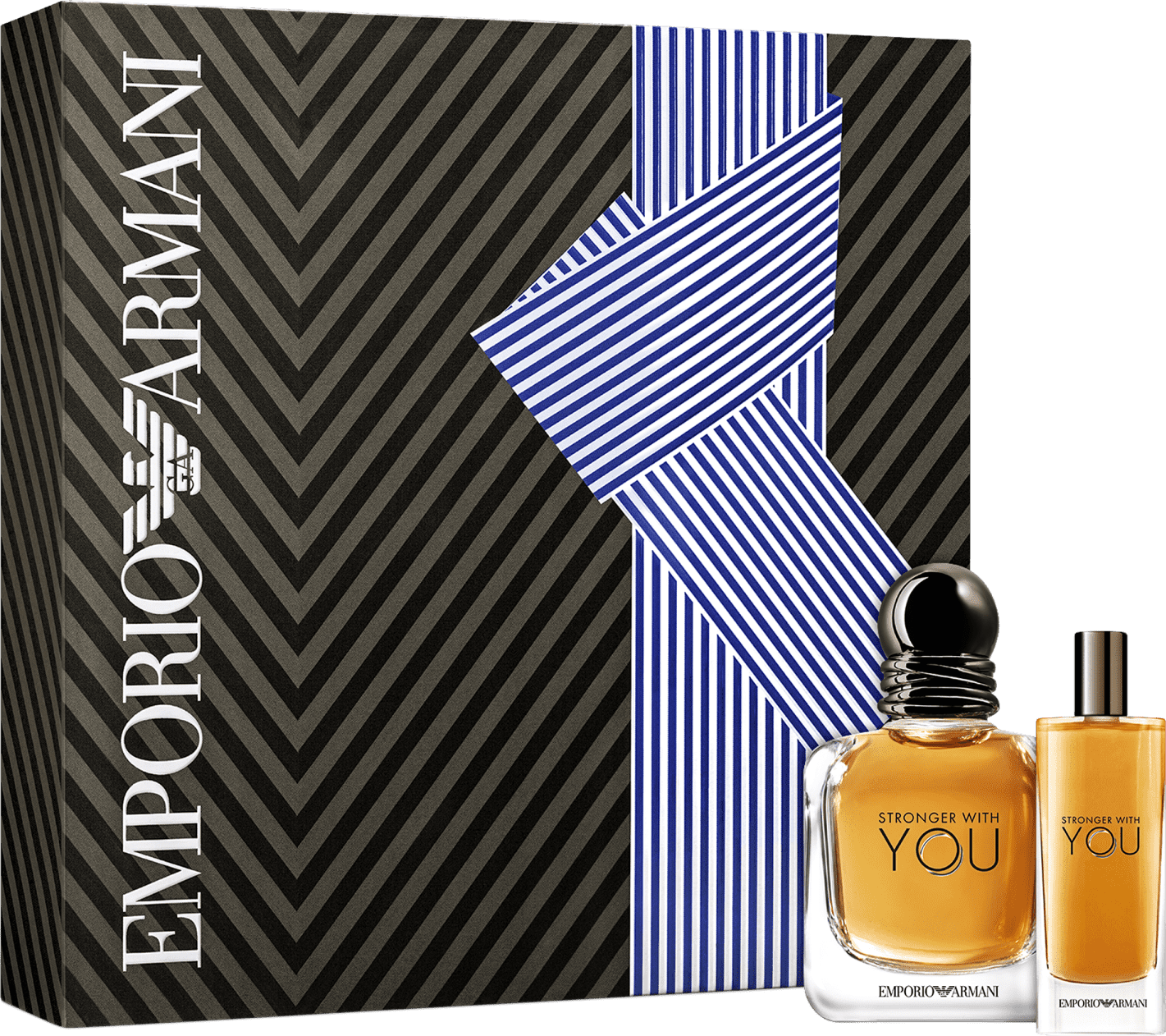 Conjunto Stronger With You Giorgio Armani Masculino - Eau de Toilette 50ml + Travel Size 15ml