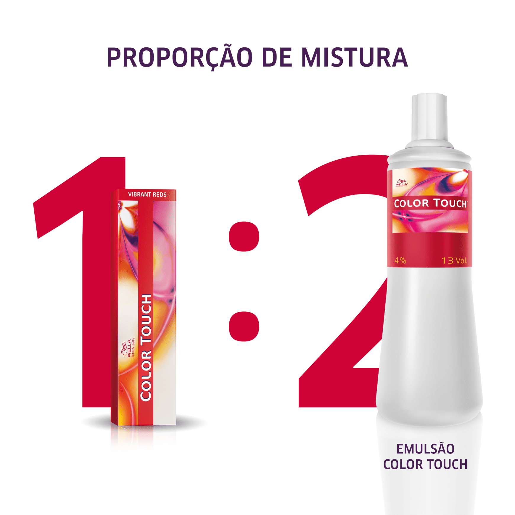 Wella Professionals Color Touch 44/65 Castanho Médio Intenso Violeta Acaju - Tonalizante 60g