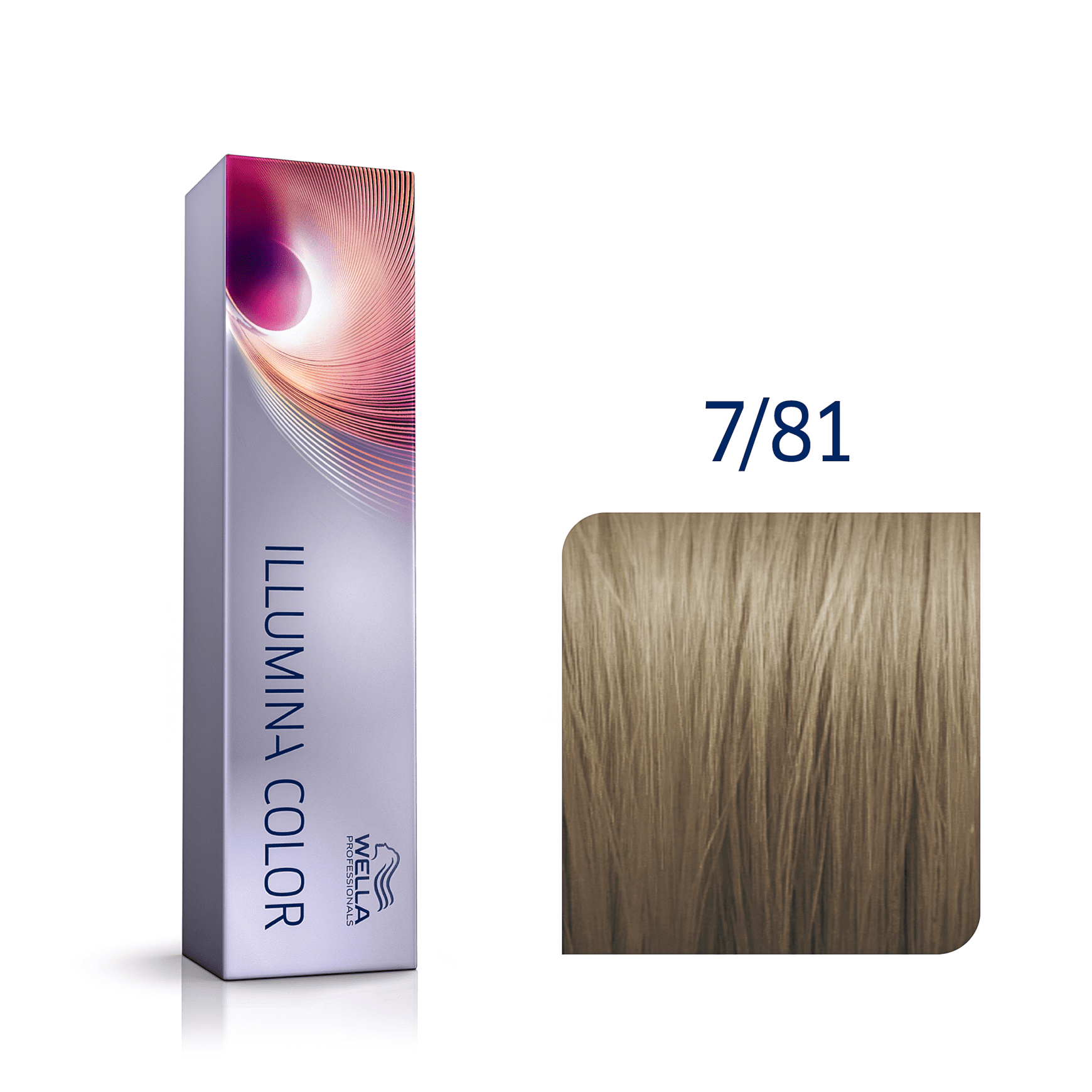 Wella Professionals Illumina Color 7/ 81 Louro Médio Perolado Acinzentado - Coloração 60ml