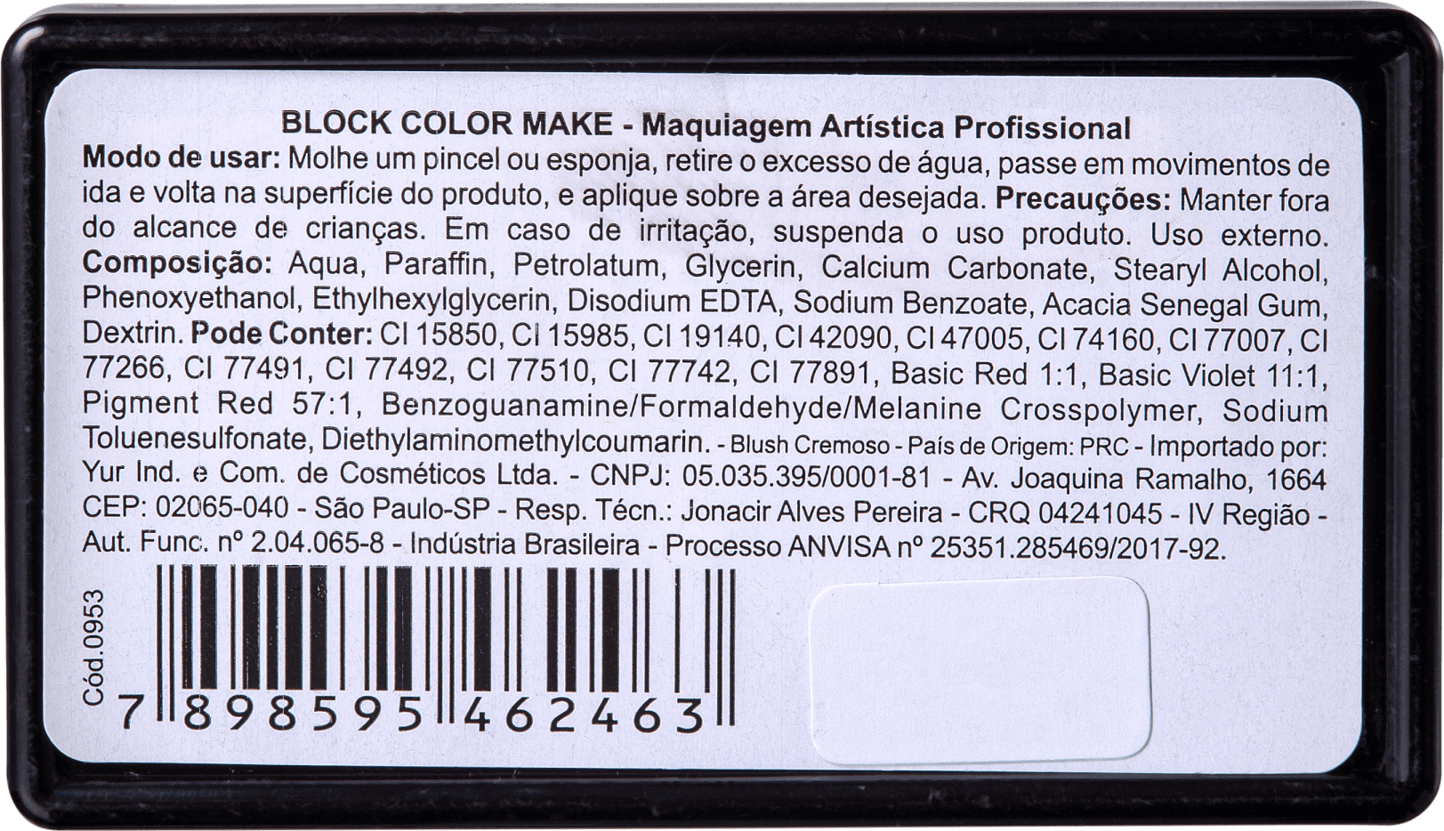 Colormake Blocks Branco, Pink, Roxo e Preto - Tinta 30g
