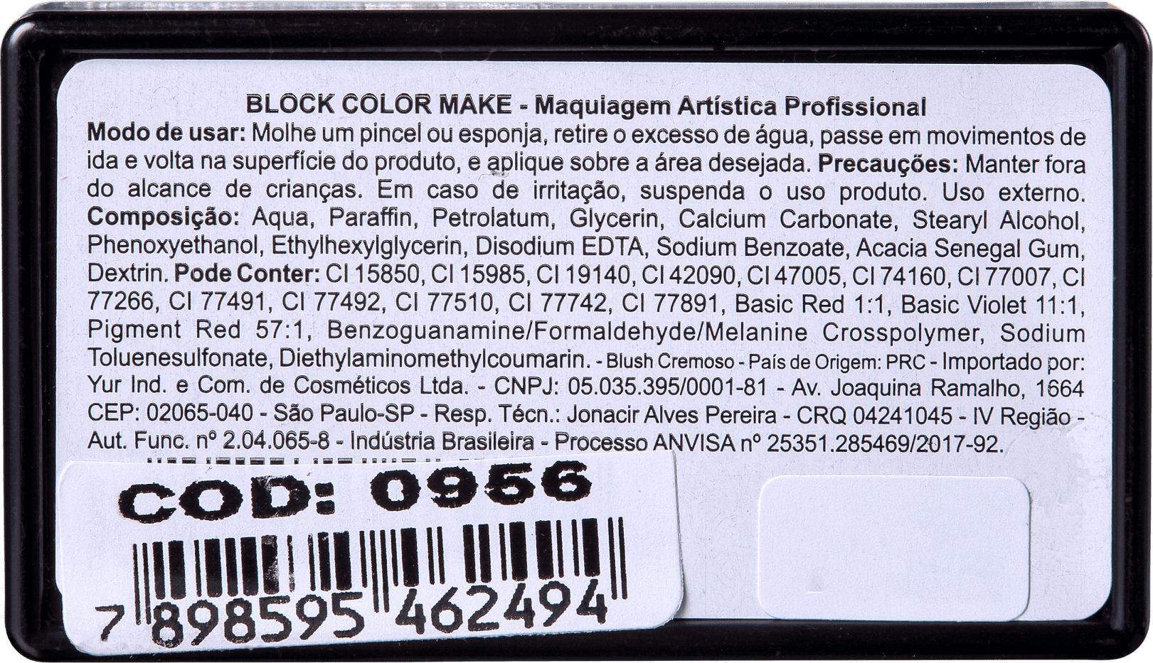 Colormake Blocks Arco-Íris - Tinta 30g