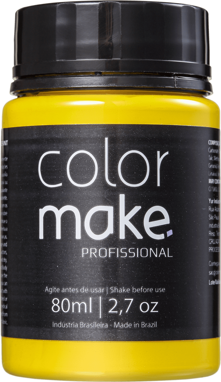 Colormake Profissional Amarelo - Tinta Líquida Facial 80ml