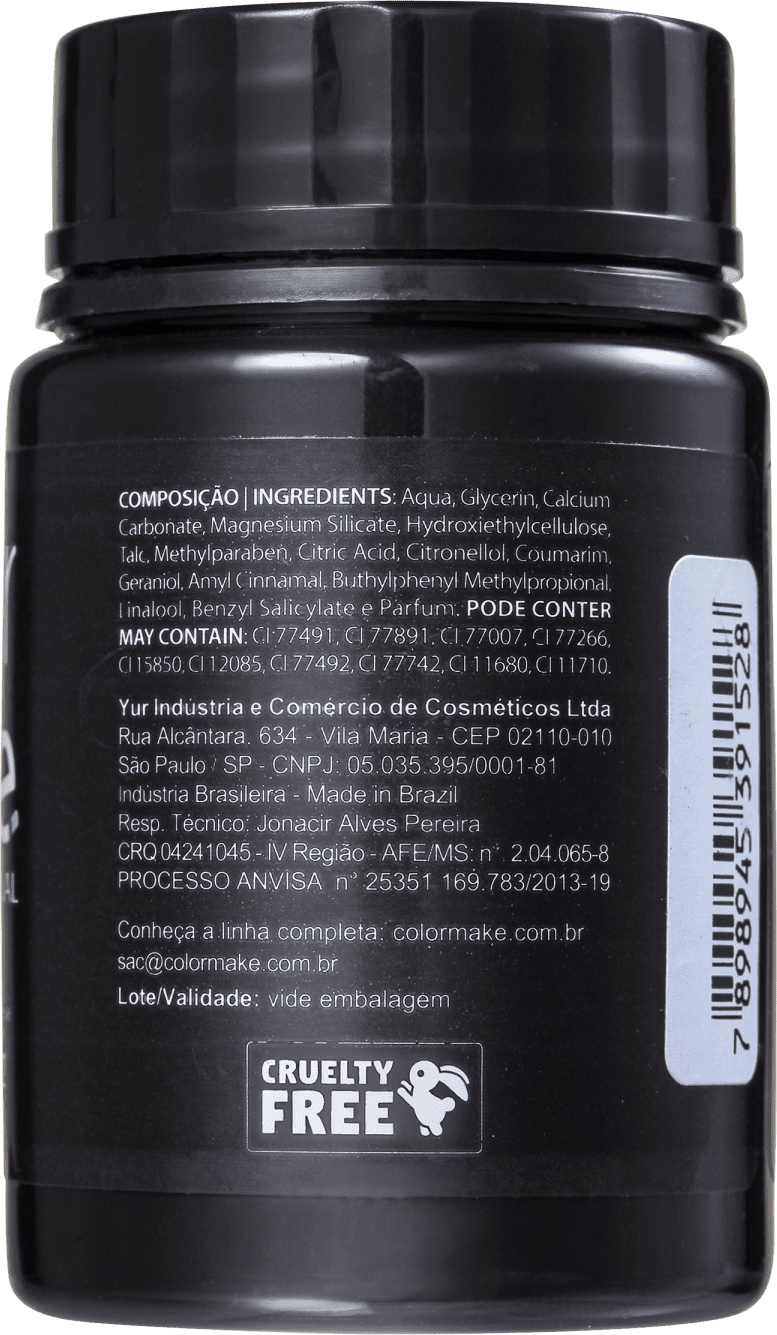 Colormake Profissional Preto - Tinta Líquida Facial 80ml