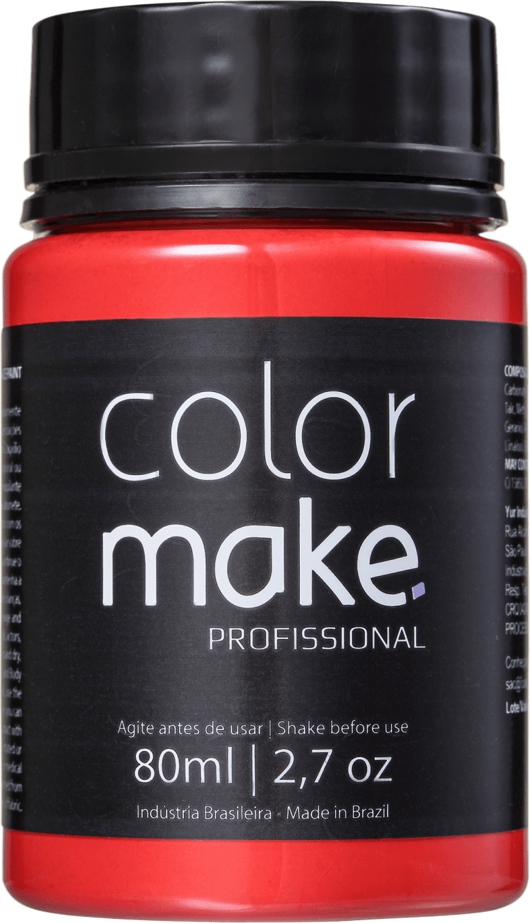 Colormake Profissional Vermelho - Tinta Líquida Facial 80ml