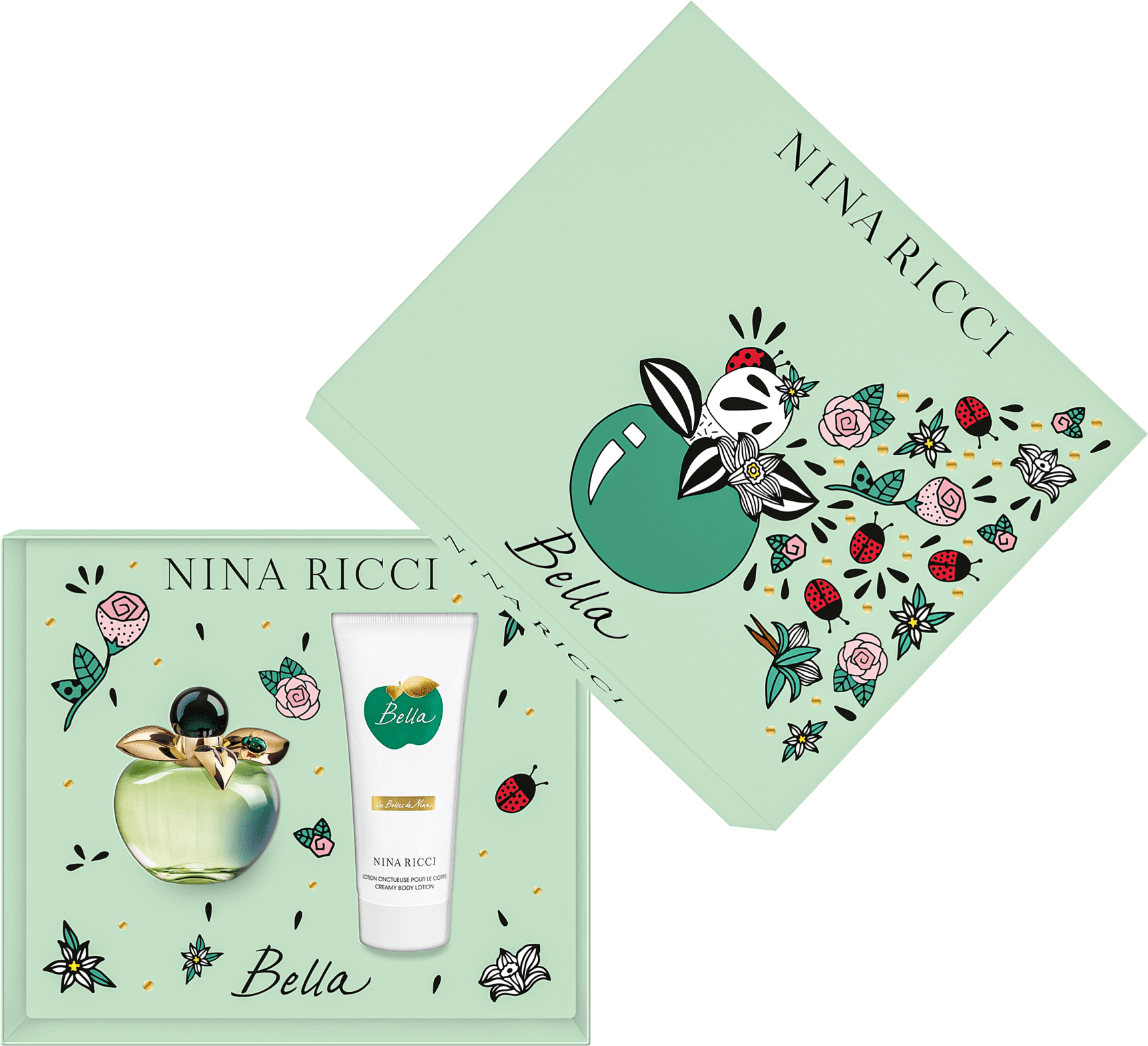 Conjunto Bella Body Nina Ricci Feminino - Eau de Toilette 80ml + Loção Corporal 100ml