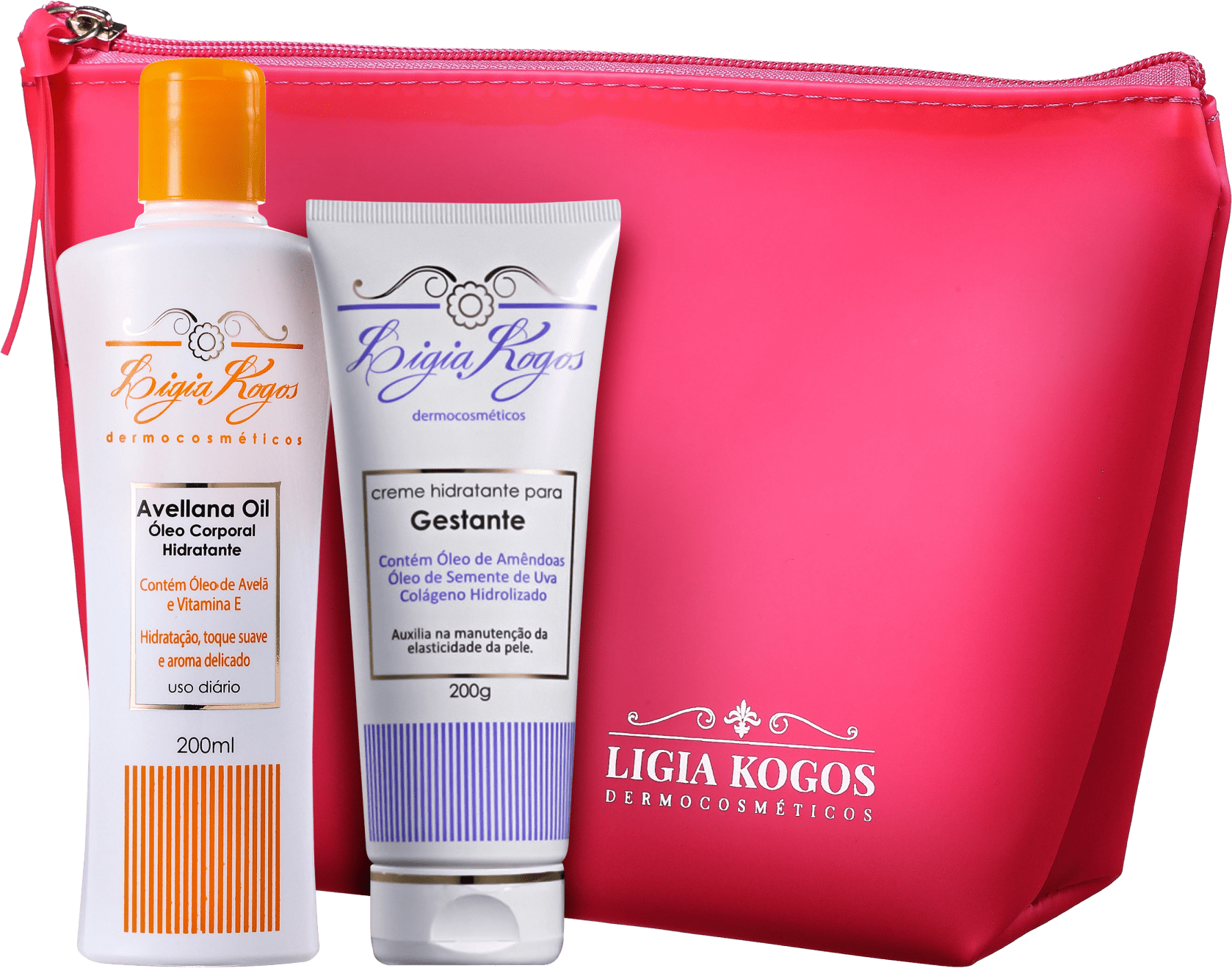 Kit Lígia Kogos Cuidados da Gestante (2 Produtos + Nécessaire)
