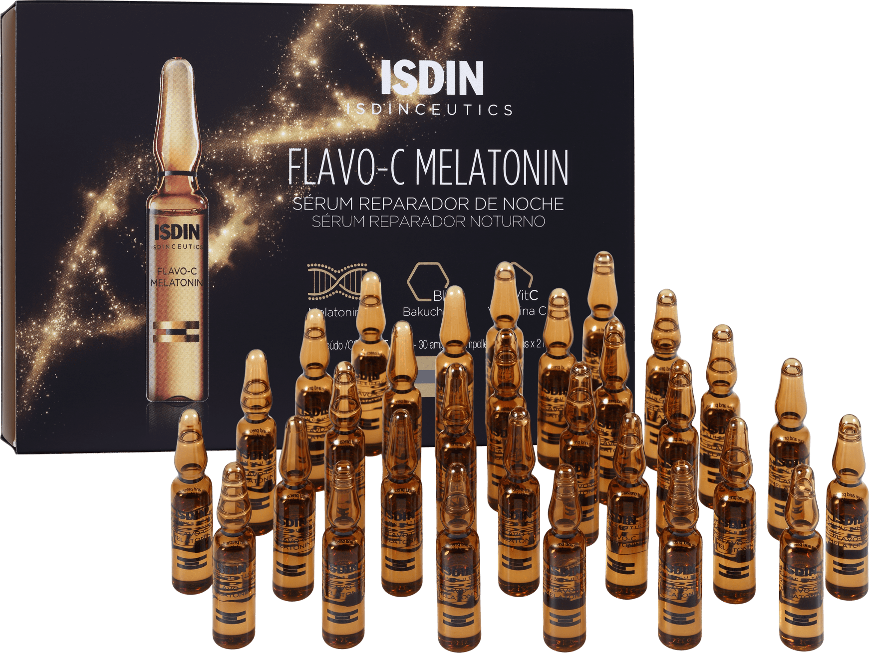 ISDIN Isdinceutics Flavo-C Melatonin - Sérum Antioxidante Noturno 30x2ml