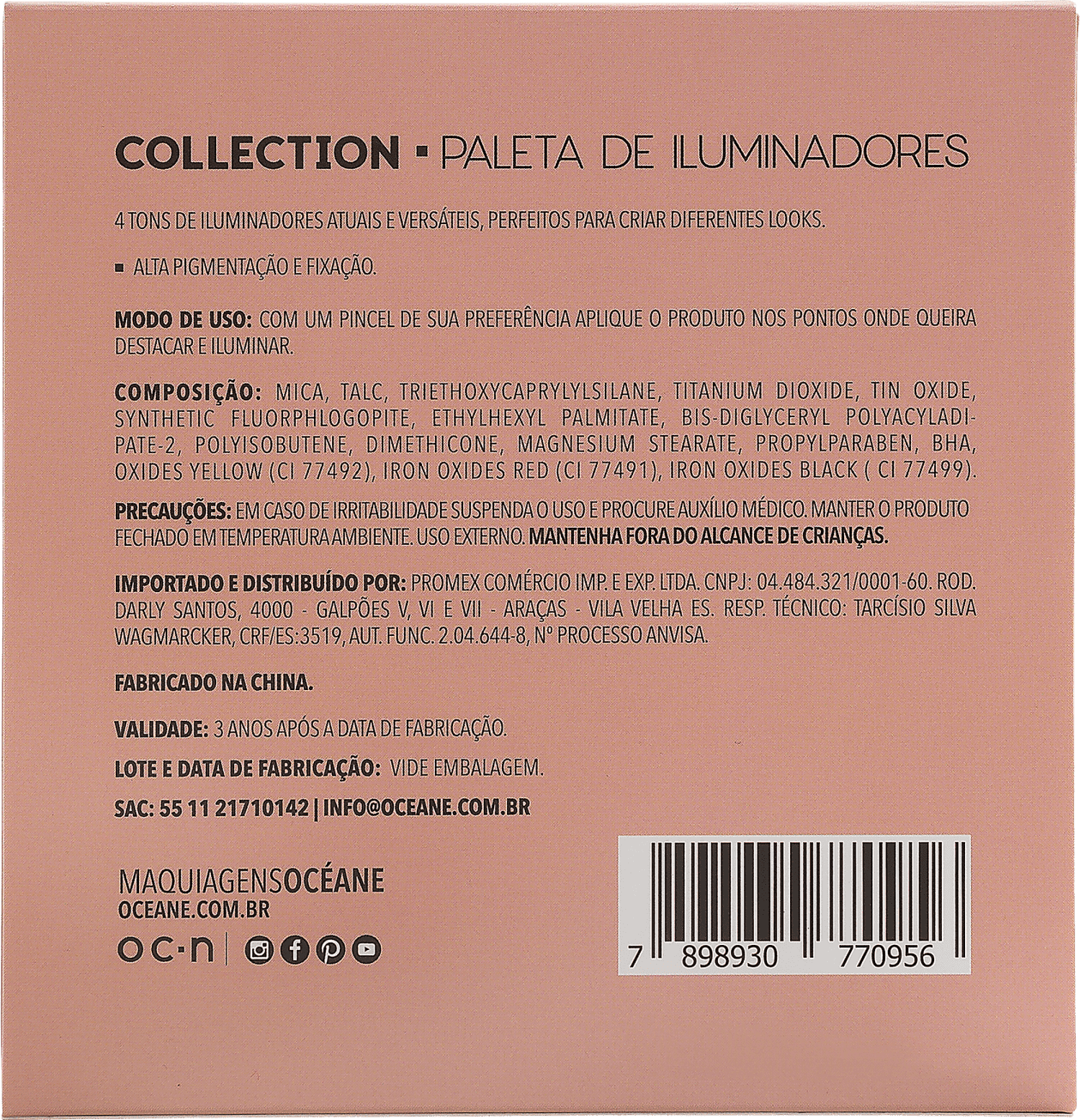 Océane Collection - Paleta de Iluminador 17,8g