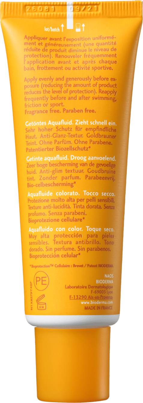 Bioderma Photoderm Max Aquafluide FPS 50+ Cor Dourado - Protetor Solar Facial 40ml