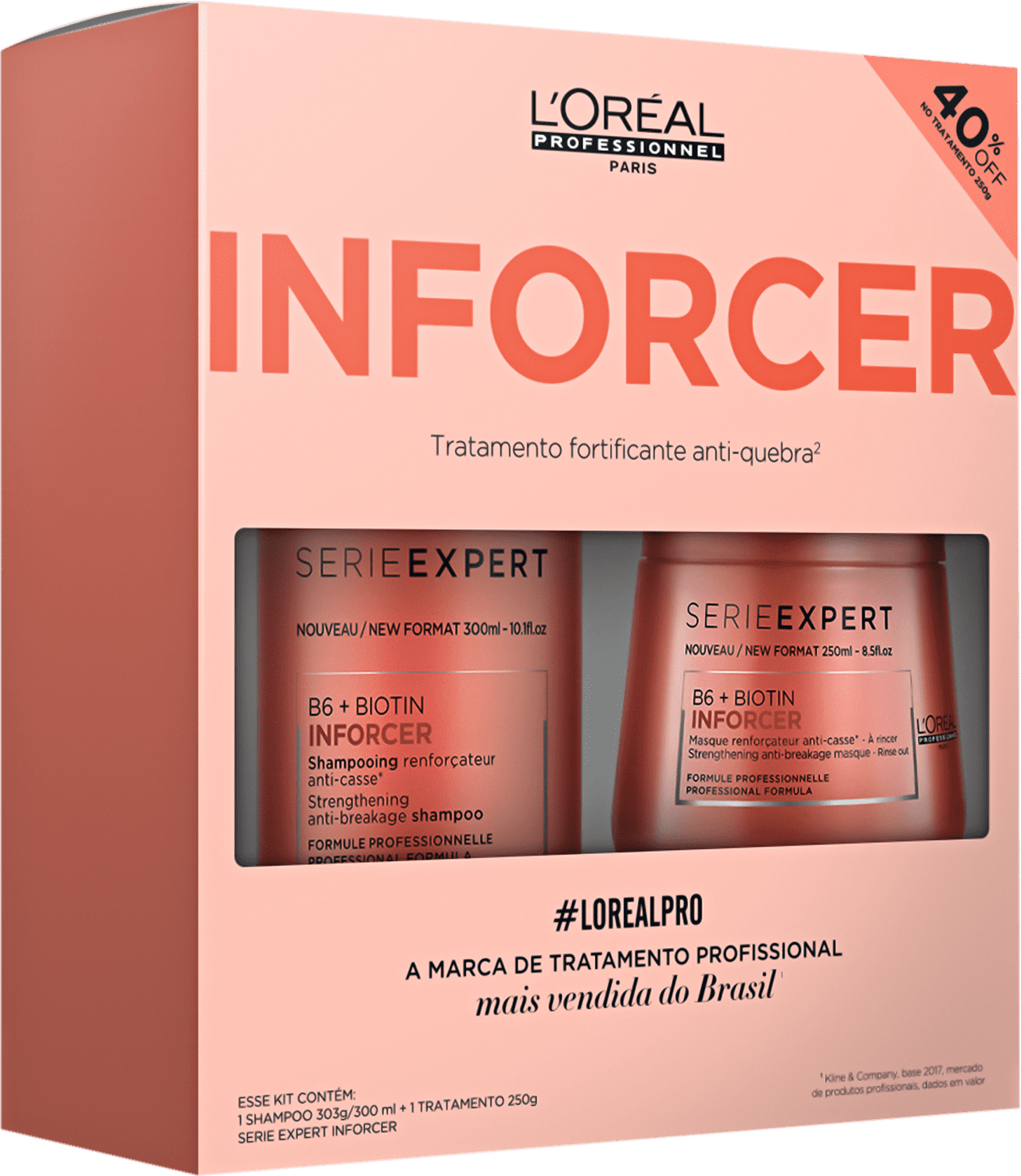 Kit L'Oréal Professionnel Inforcer Tratamento (2 Produtos)