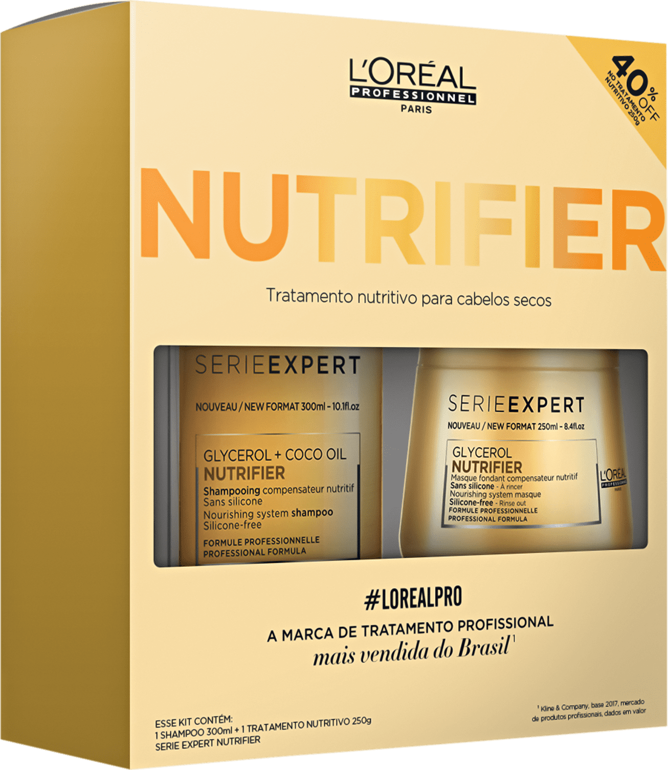Kit L'Oréal Professionnel Nutrifier Tratamento (2 Produtos)