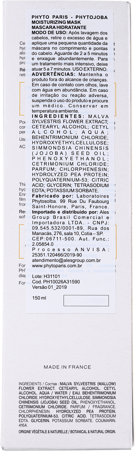 PHYTO Phytojoba Moisturizing - Máscara Capilar 150ml