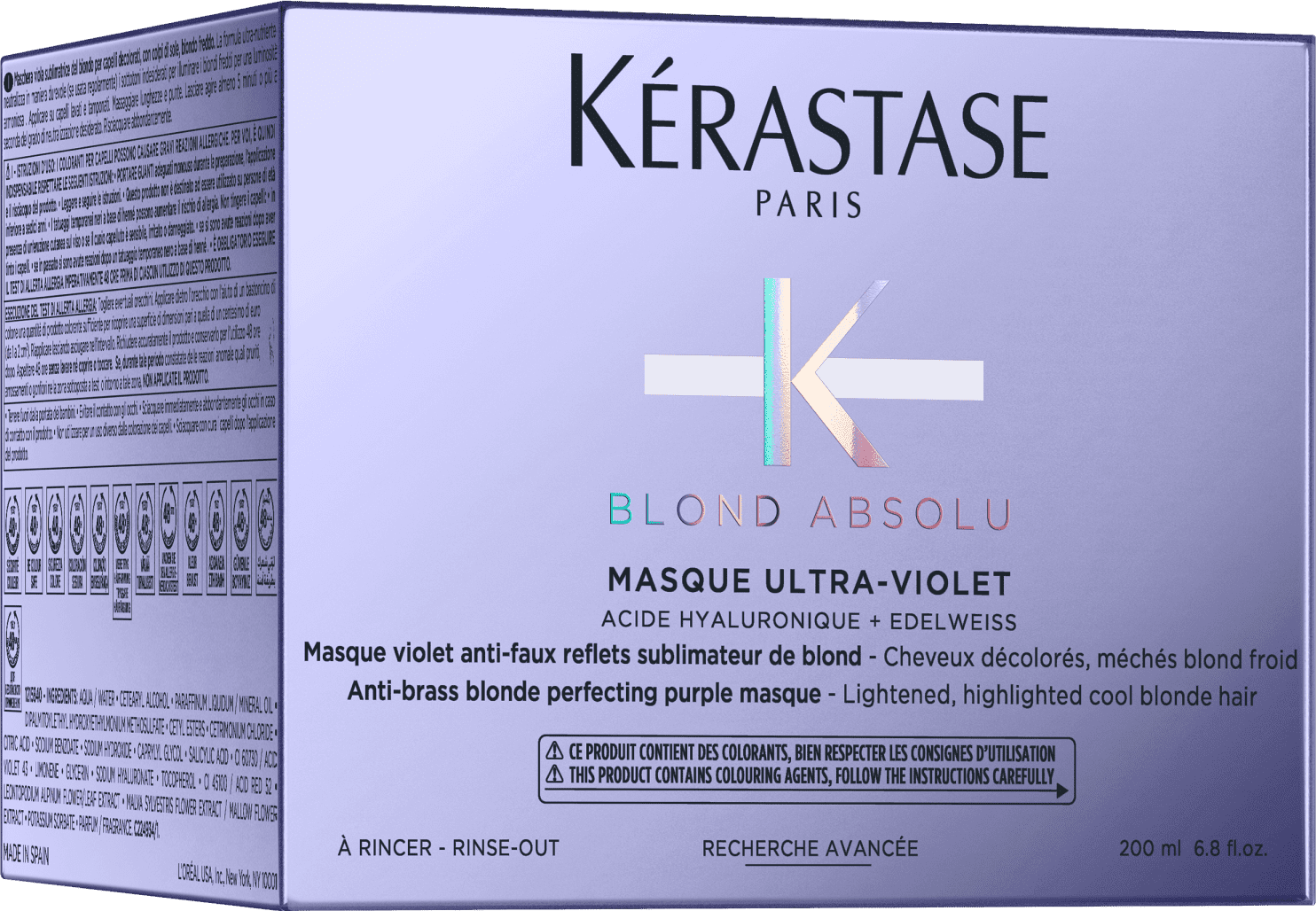 Kérastase Blond Absolu Ultra-Violet - Máscara Desamareladora 200ml
