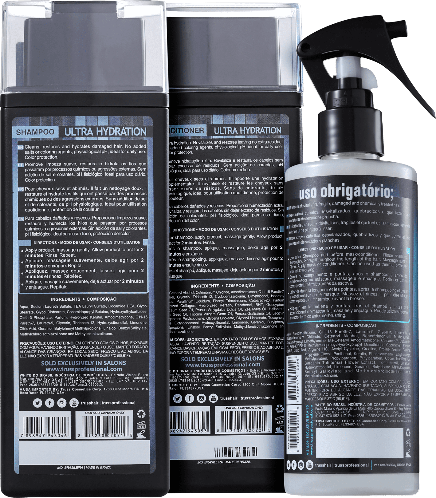 Kit Truss Ultra Hydration Obrigatório (3 Produtos)