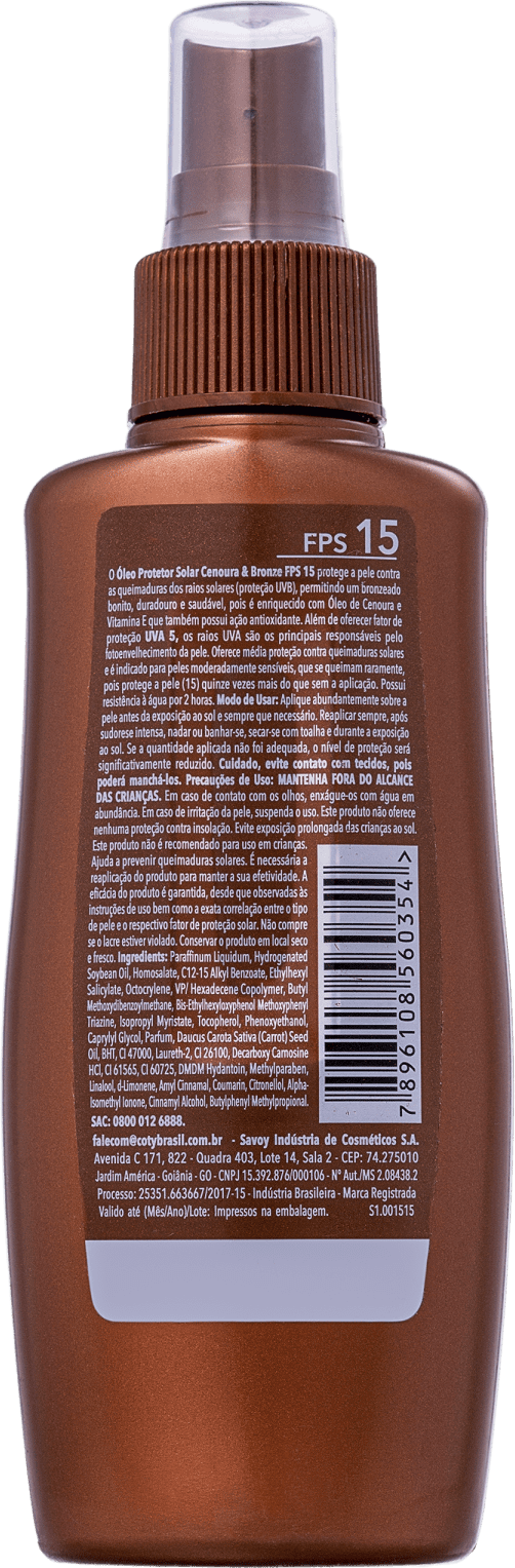 Cenoura & Bronze FPS 15 - Spray Bronzeador 110ml