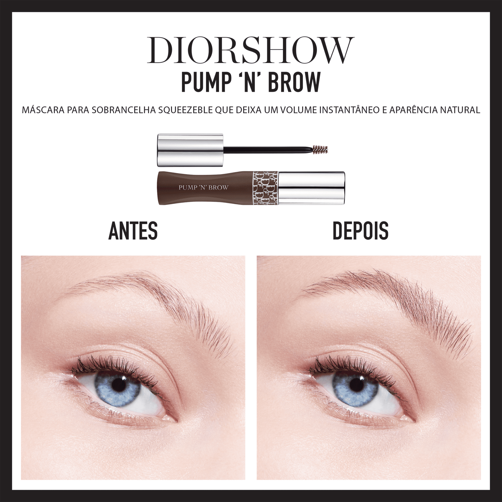 Dior Diorshow Pump 'N' Brow 021 Chestnut - Máscara para Sobrancelha 5ml