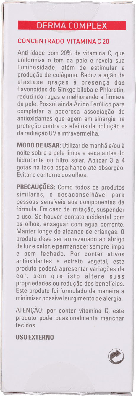 Adcos Derma Complex Concentrado Vitamina C 20 - Anti-Idade 30ml