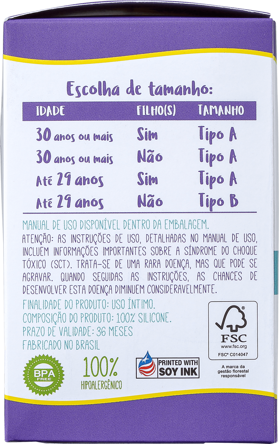 Violeta Cup Tipo A Violeta - Coletor Menstrual 40g