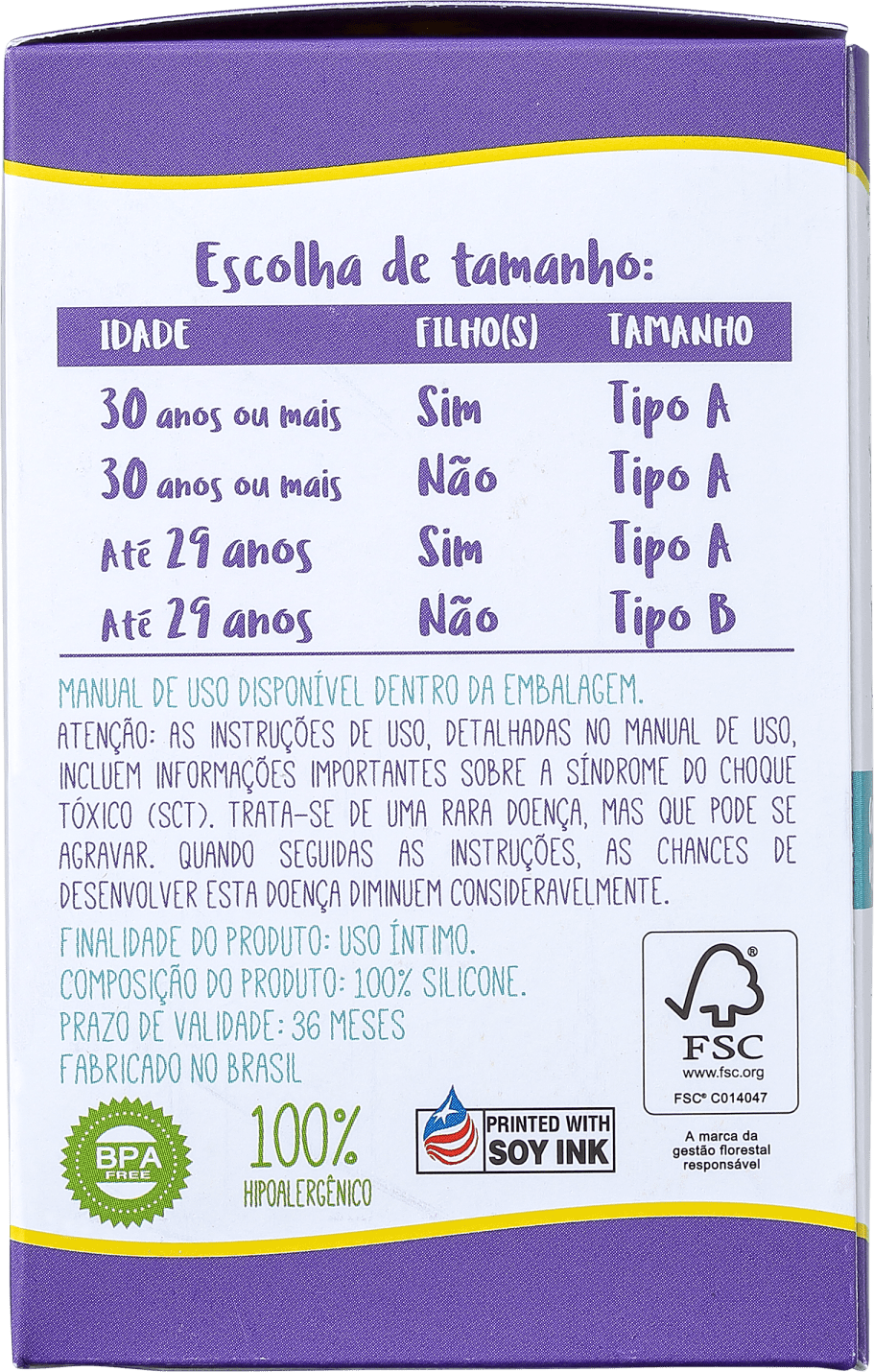 Violeta Cup Tipo B Verde - Coletor Menstrual 36g