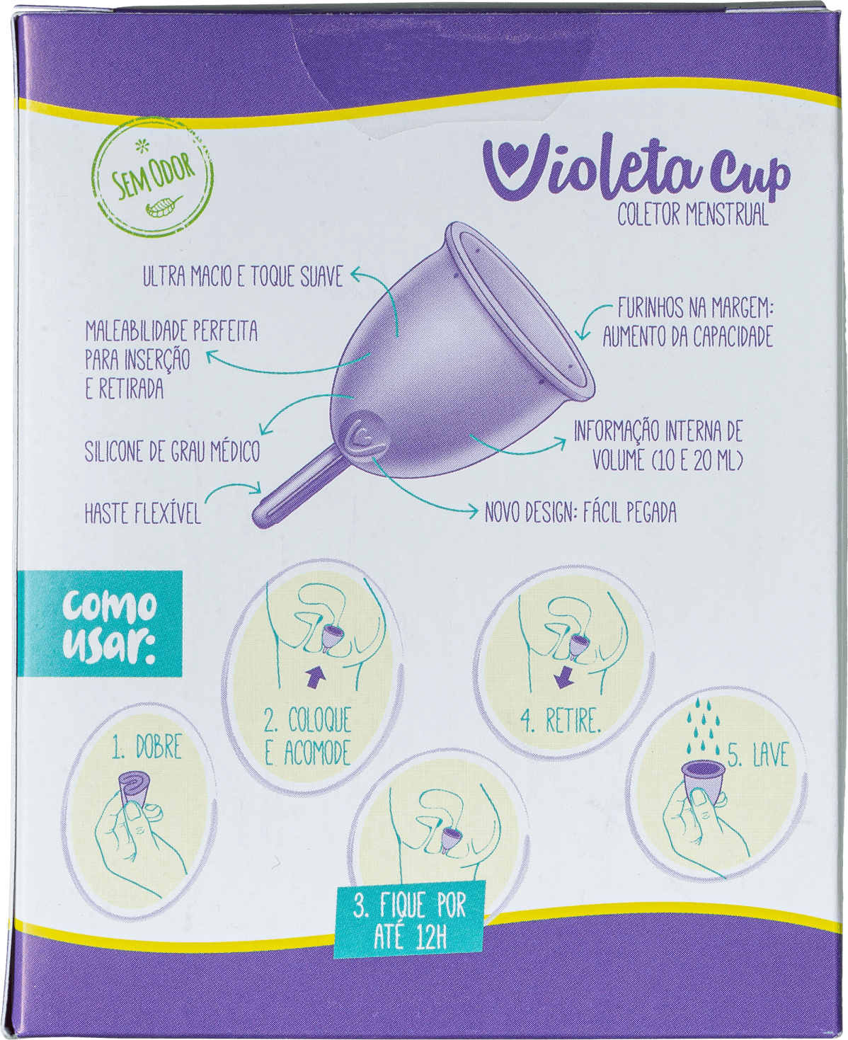 Violeta Cup Tipo A Vermelho - Coletor Menstrual 40g