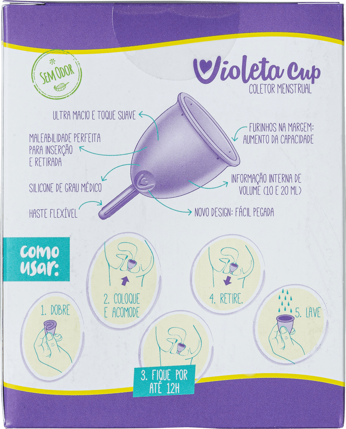 Violeta Cup Tipo B Vermelha - Coletor Menstrual 36g