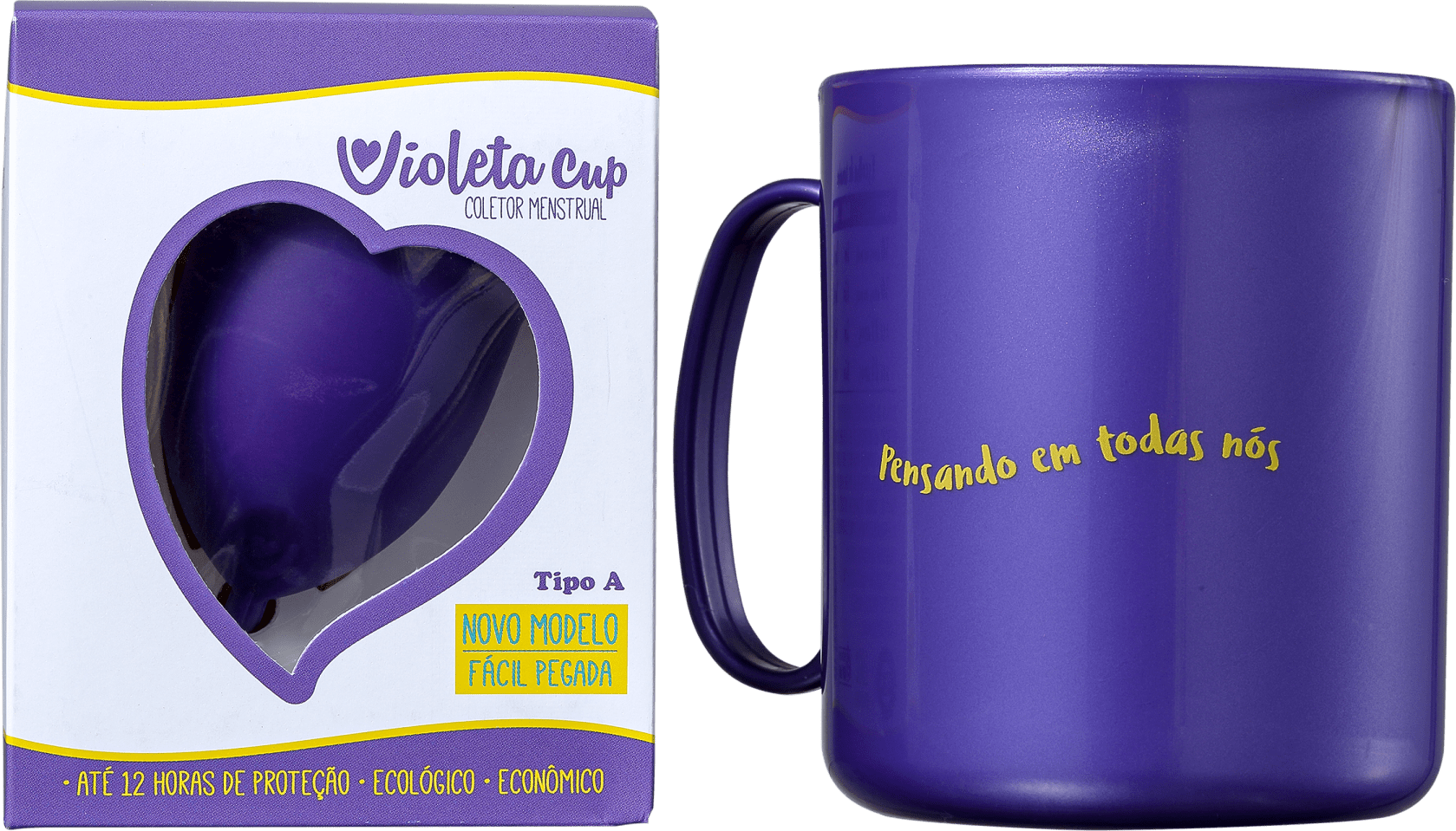 Kit Violeta Cup Tipo A Violeta (2 Produtos)