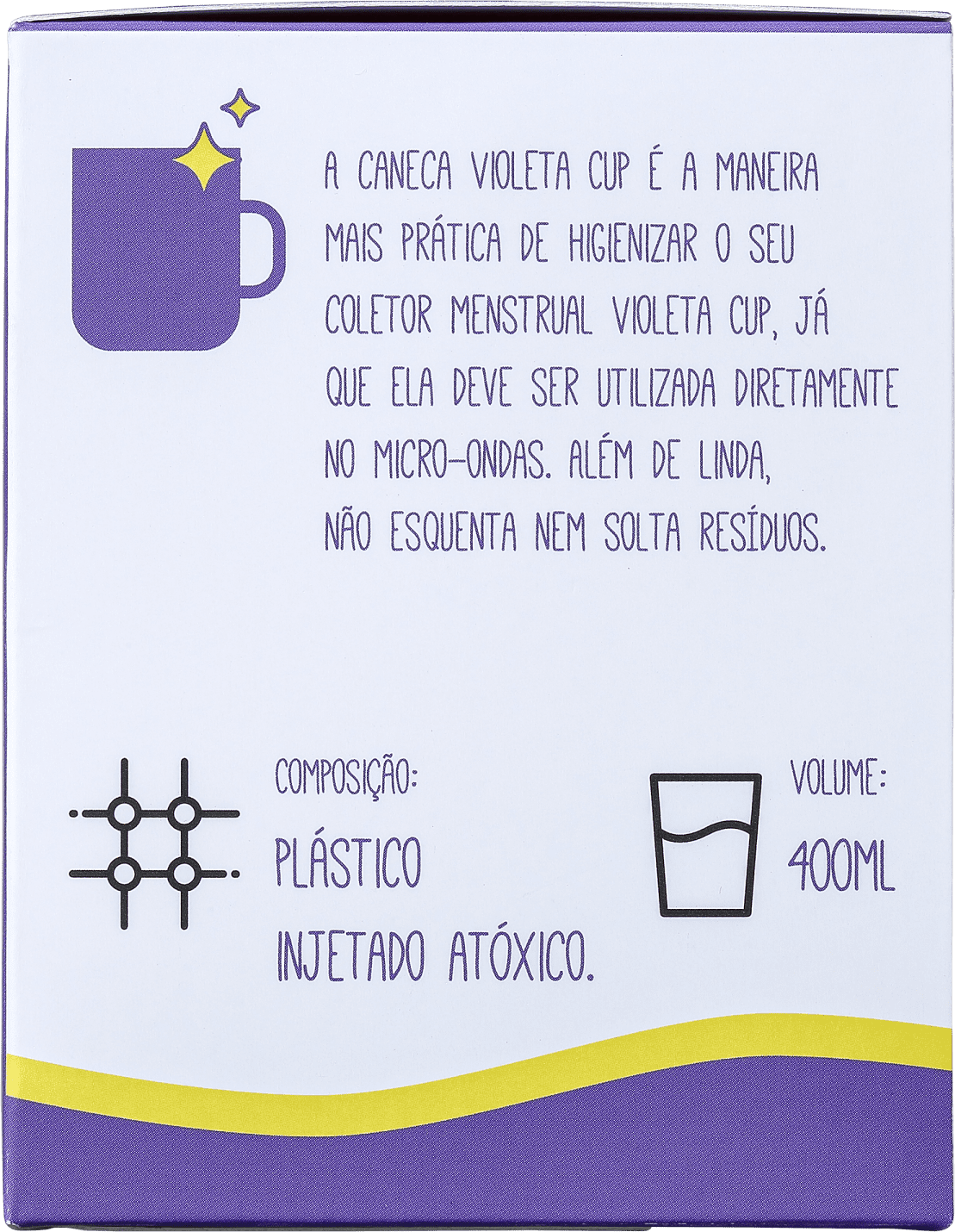 Kit Violeta Cup Tipo B Transparente (2 Produtos)