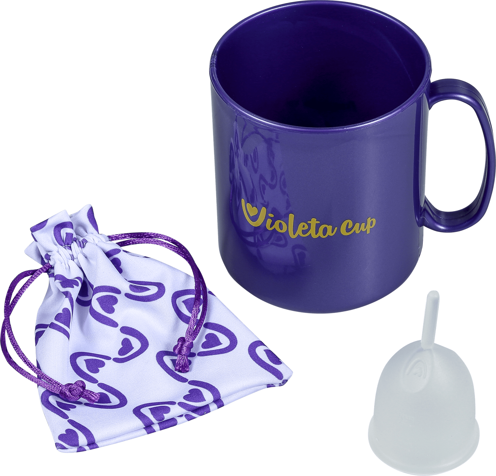 Kit Violeta Cup Tipo B Transparente (2 Produtos)