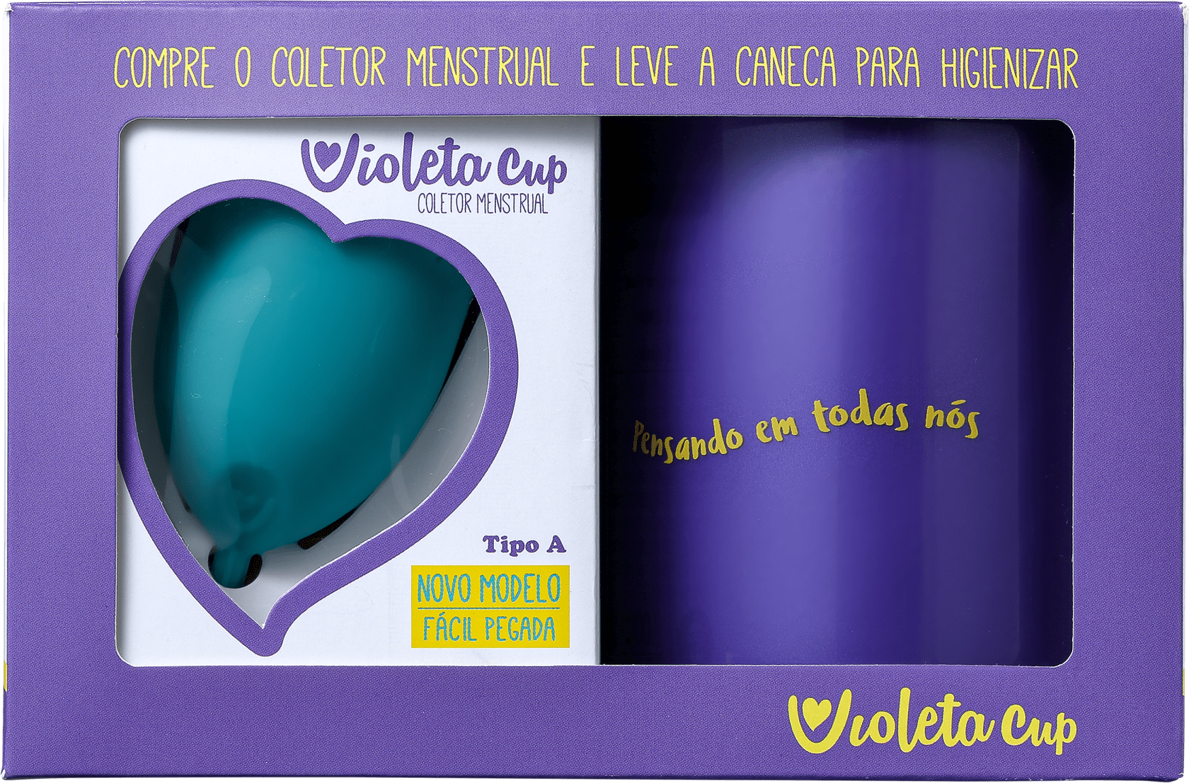 Kit Violeta Cup Tipo A Verde (2 Produtos)