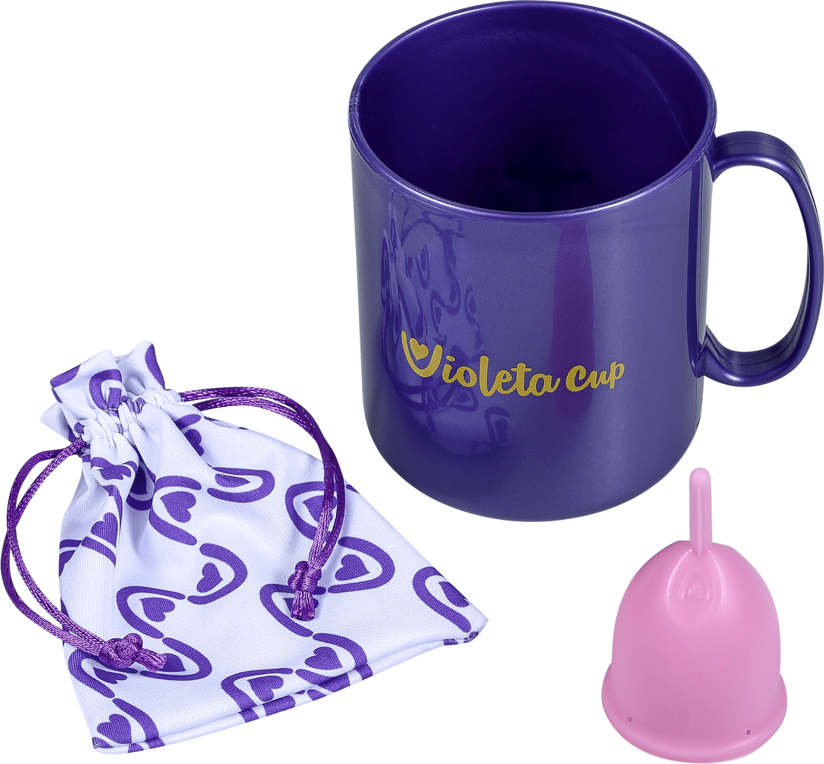 Kit Violeta Cup Tipo B Rosa (2 Produtos)