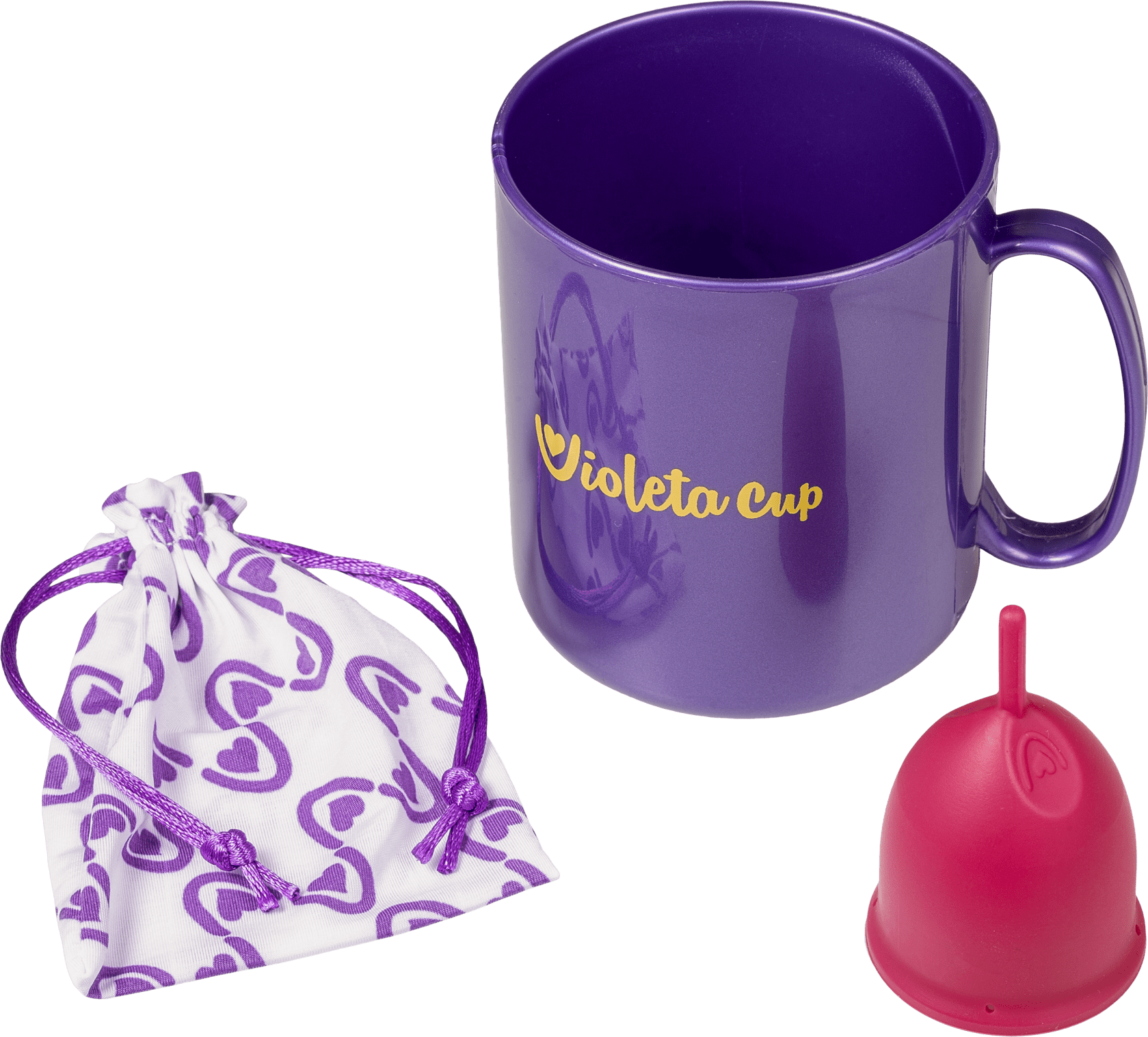 Kit Violeta Cup Tipo A Vermelho (2 Produtos)