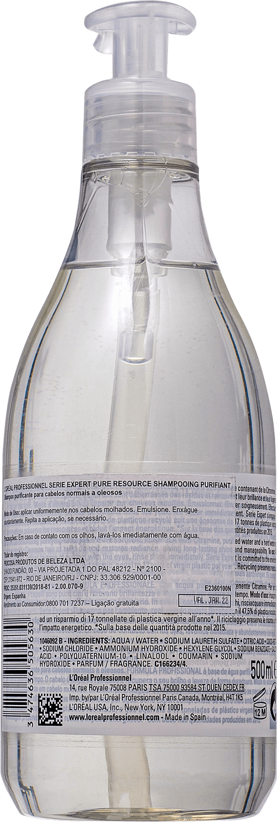 L'Oréal Professionnel Serie Expert Pure Resource - Shampoo 500ml